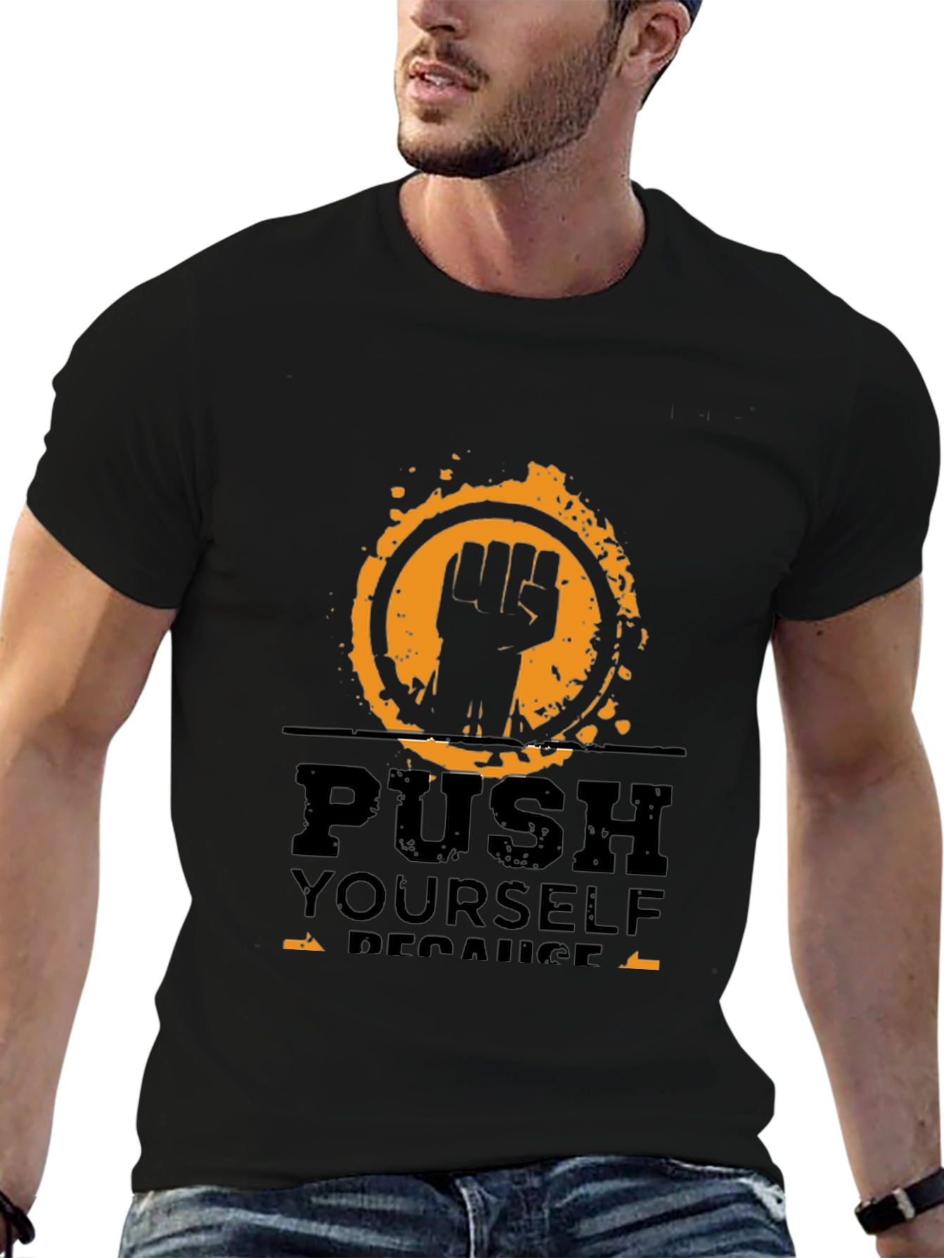 Motivational Graphic Tee - Push Yourself