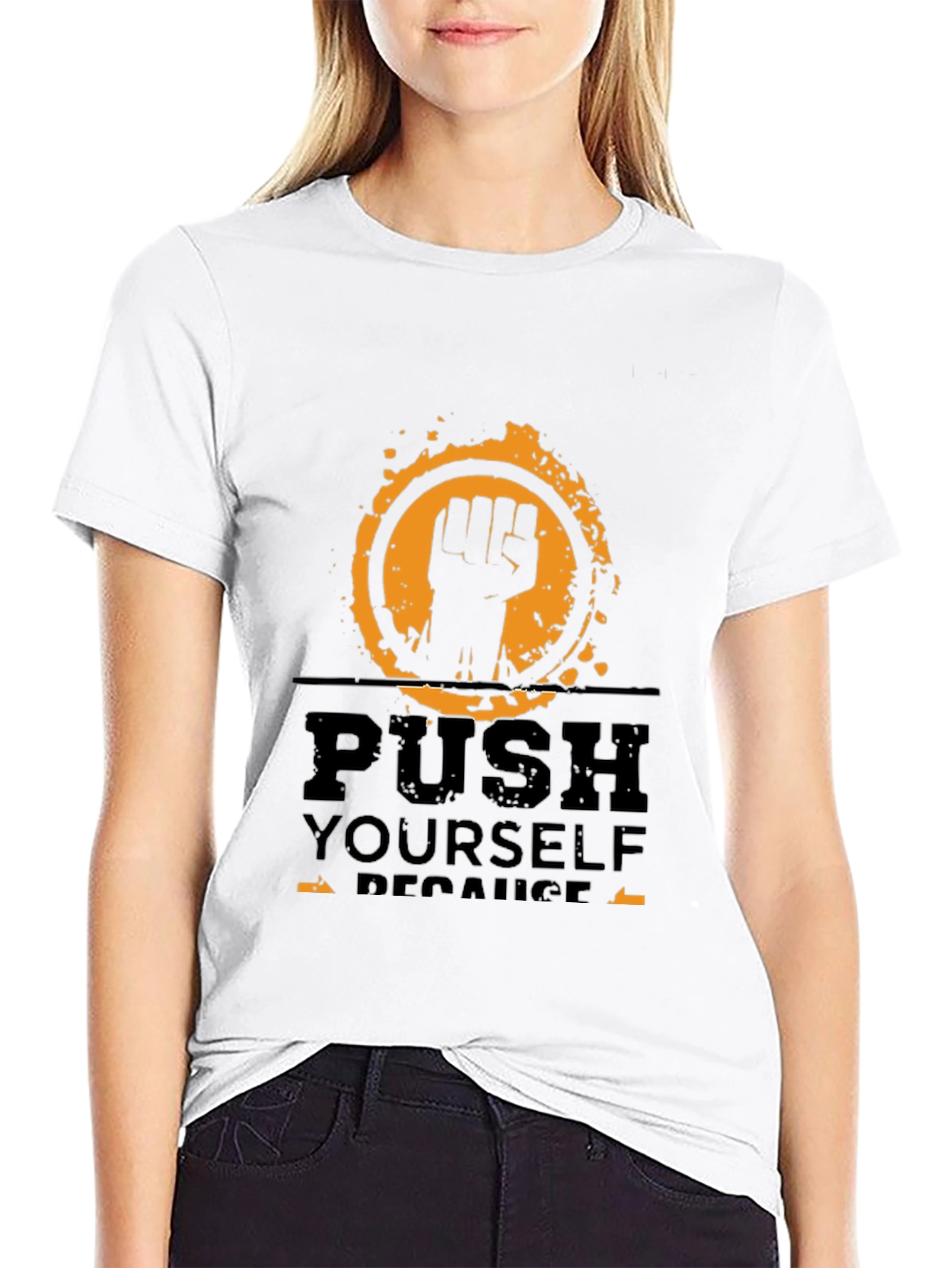 Motivational Graphic Tee - Push Yourself