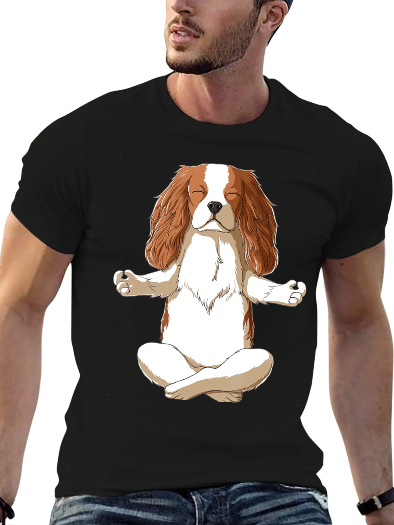 Zen Dog Meditation T-Shirt - Cute & Comfy
