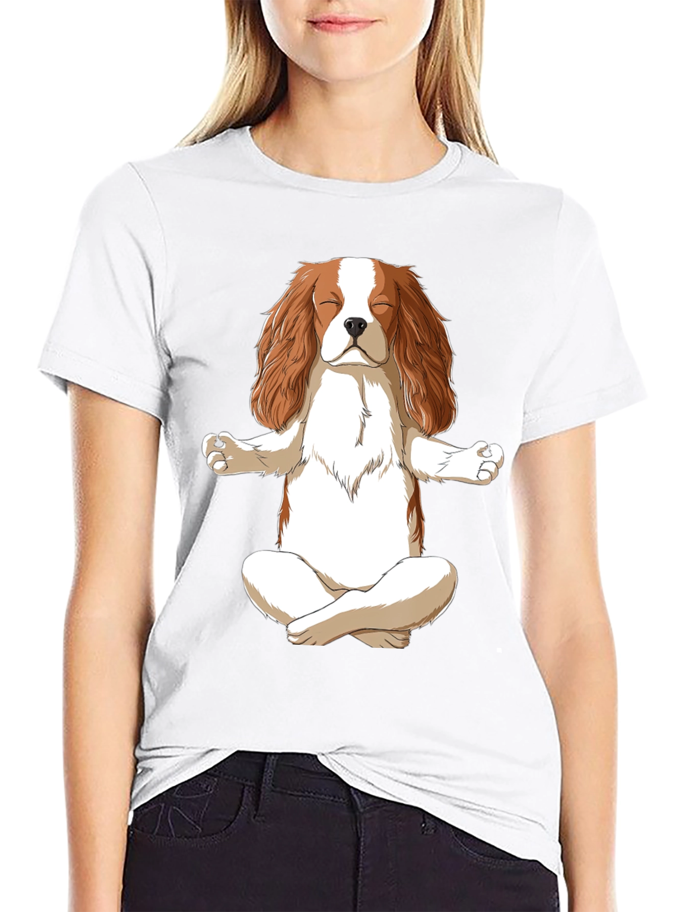 Zen Dog Meditation T-Shirt - Cute & Comfy