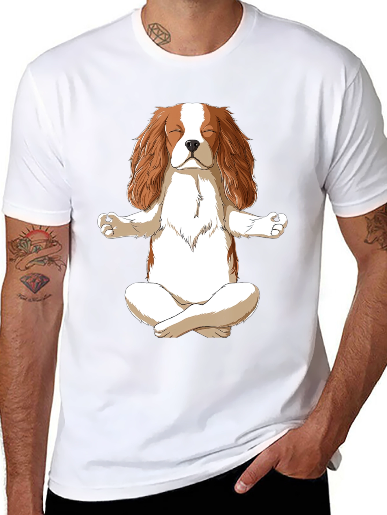 Zen Dog Meditation T-Shirt - Cute & Comfy