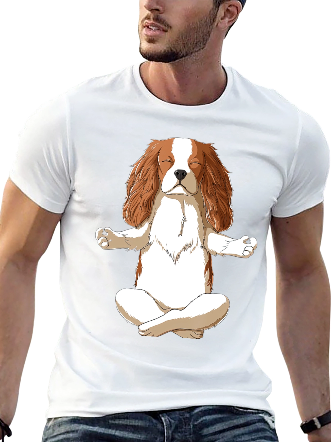Zen Dog Meditation T-Shirt - Cute & Comfy