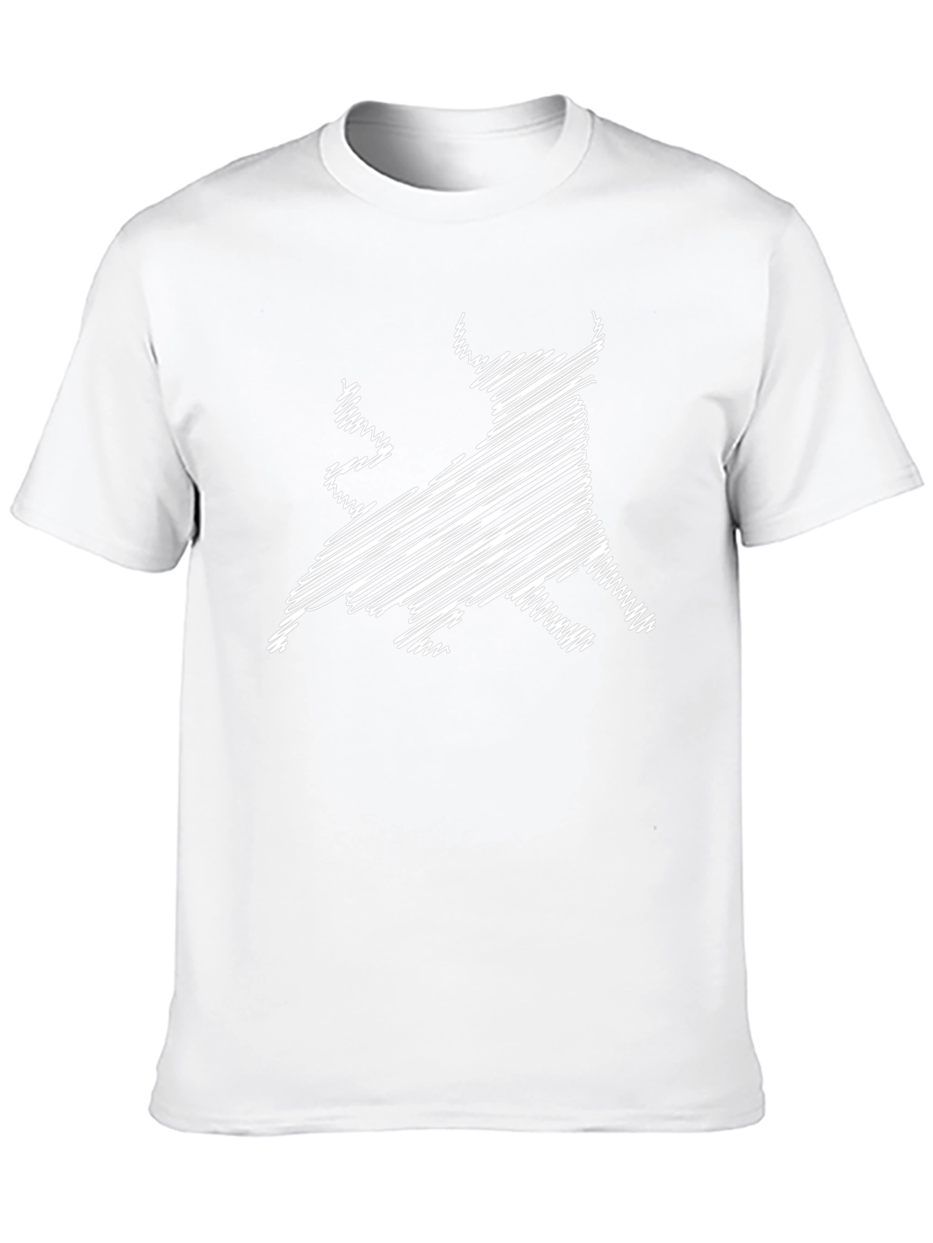 Bull Scribble Black T-Shirt - Stylish Mens Tee