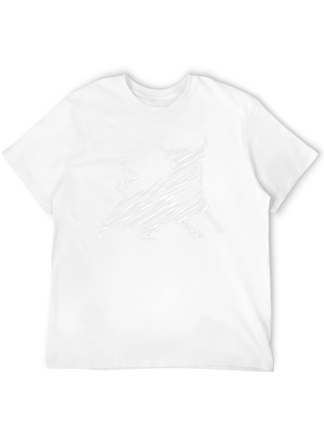 Bull Scribble Black T-Shirt - Stylish Mens Tee