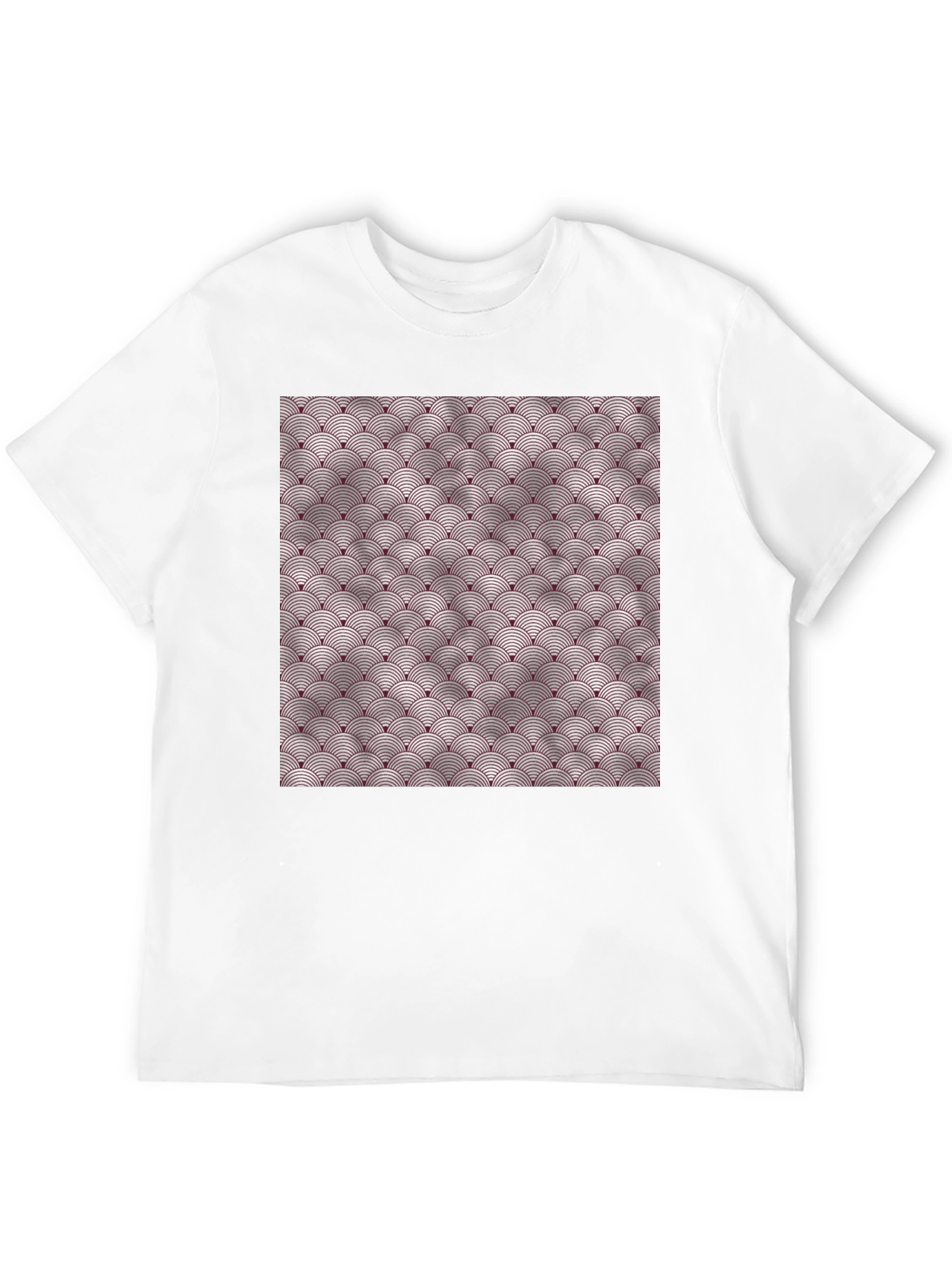 Stylish Black Tee with Geometric Circle Pattern
