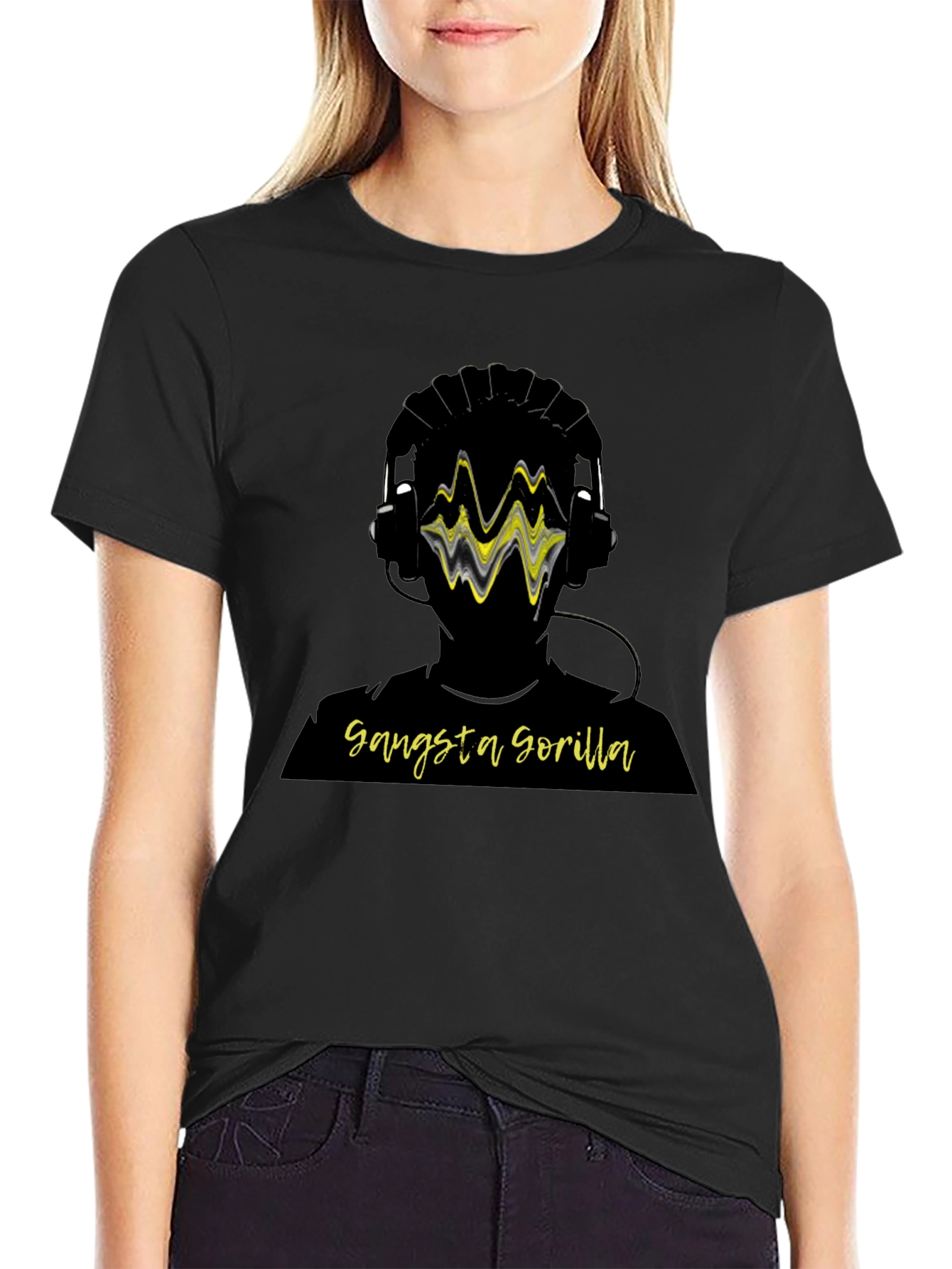 Gangsta Gorilla DJ Graphic Tee