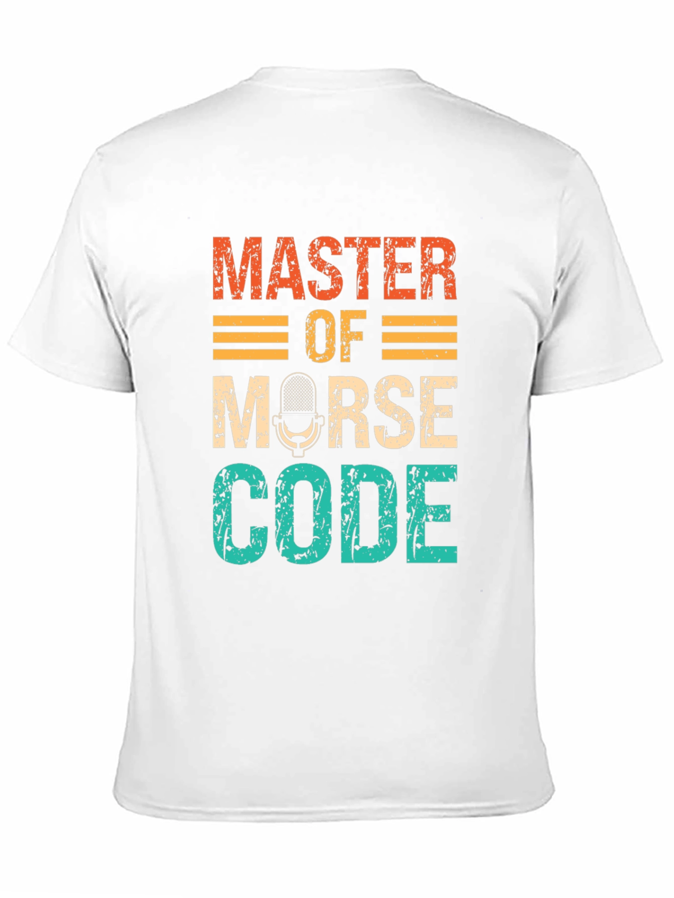 Master of Morse Code T-Shirt Retro Design