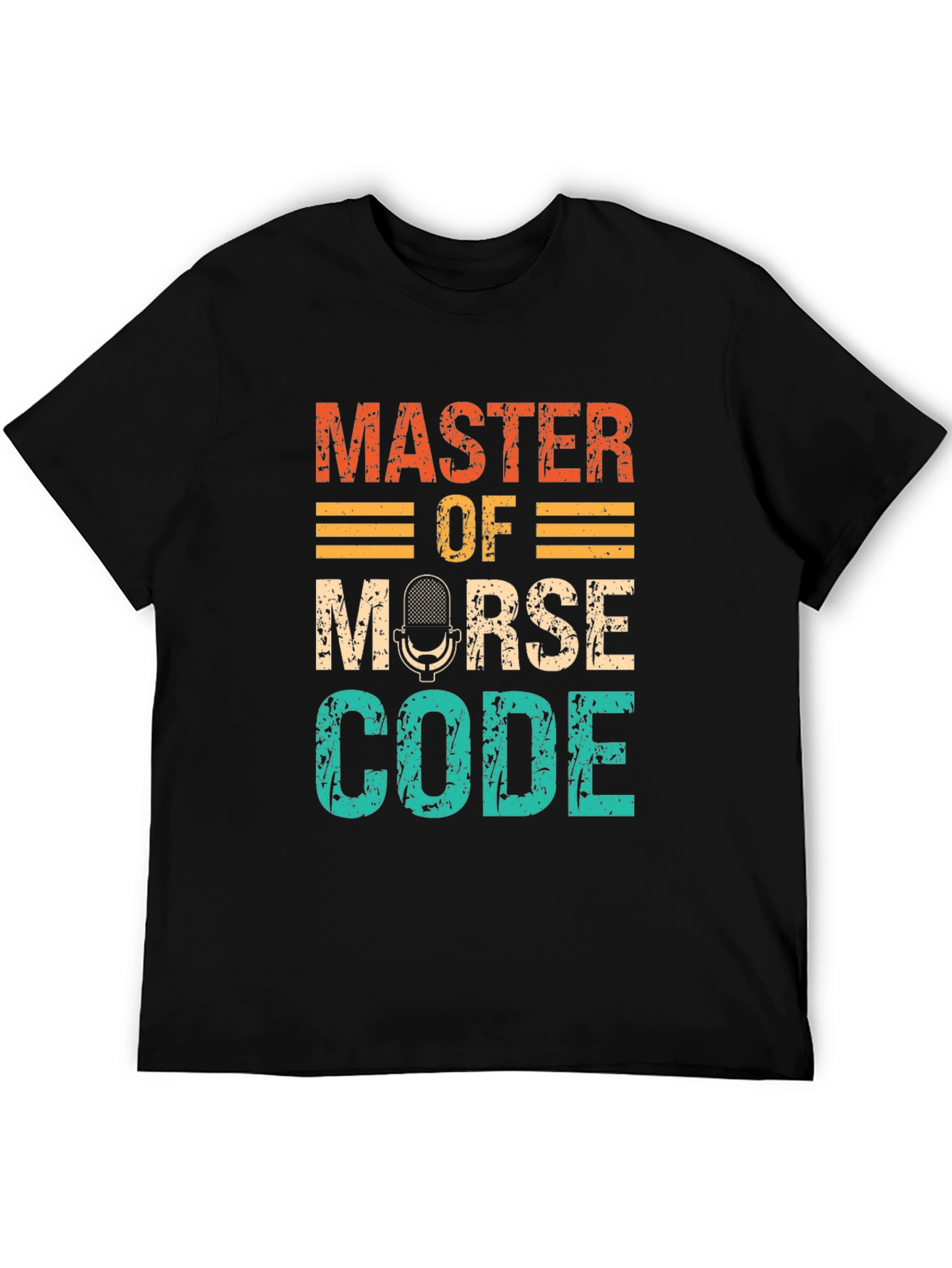 Master of Morse Code T-Shirt Retro Design