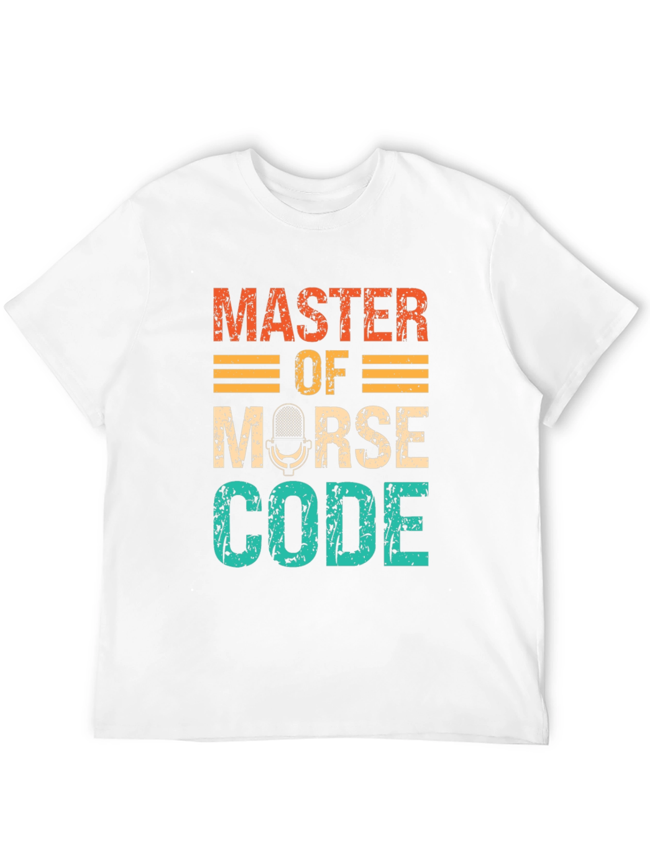 Master of Morse Code T-Shirt Retro Design