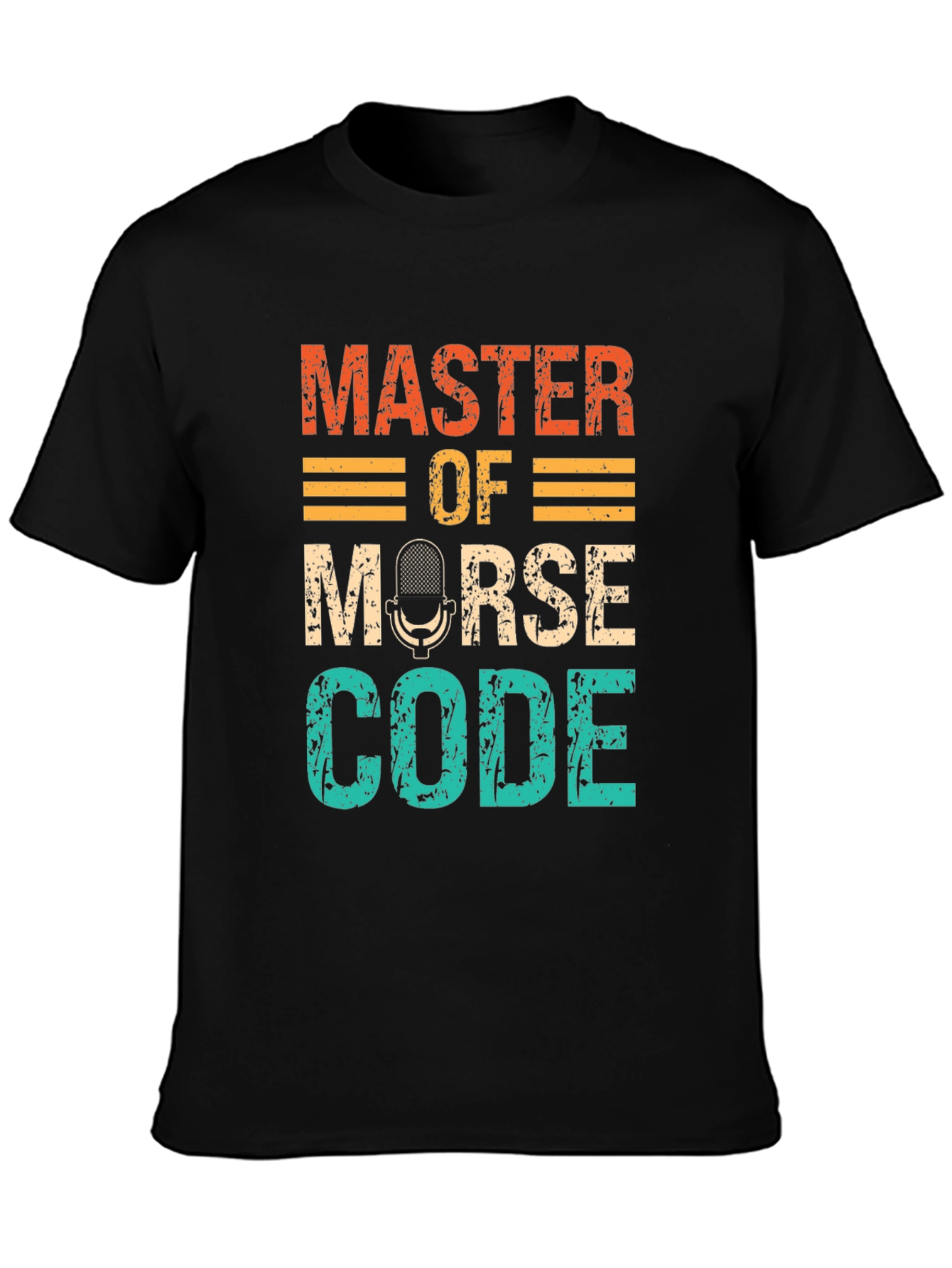 Master of Morse Code T-Shirt Retro Design