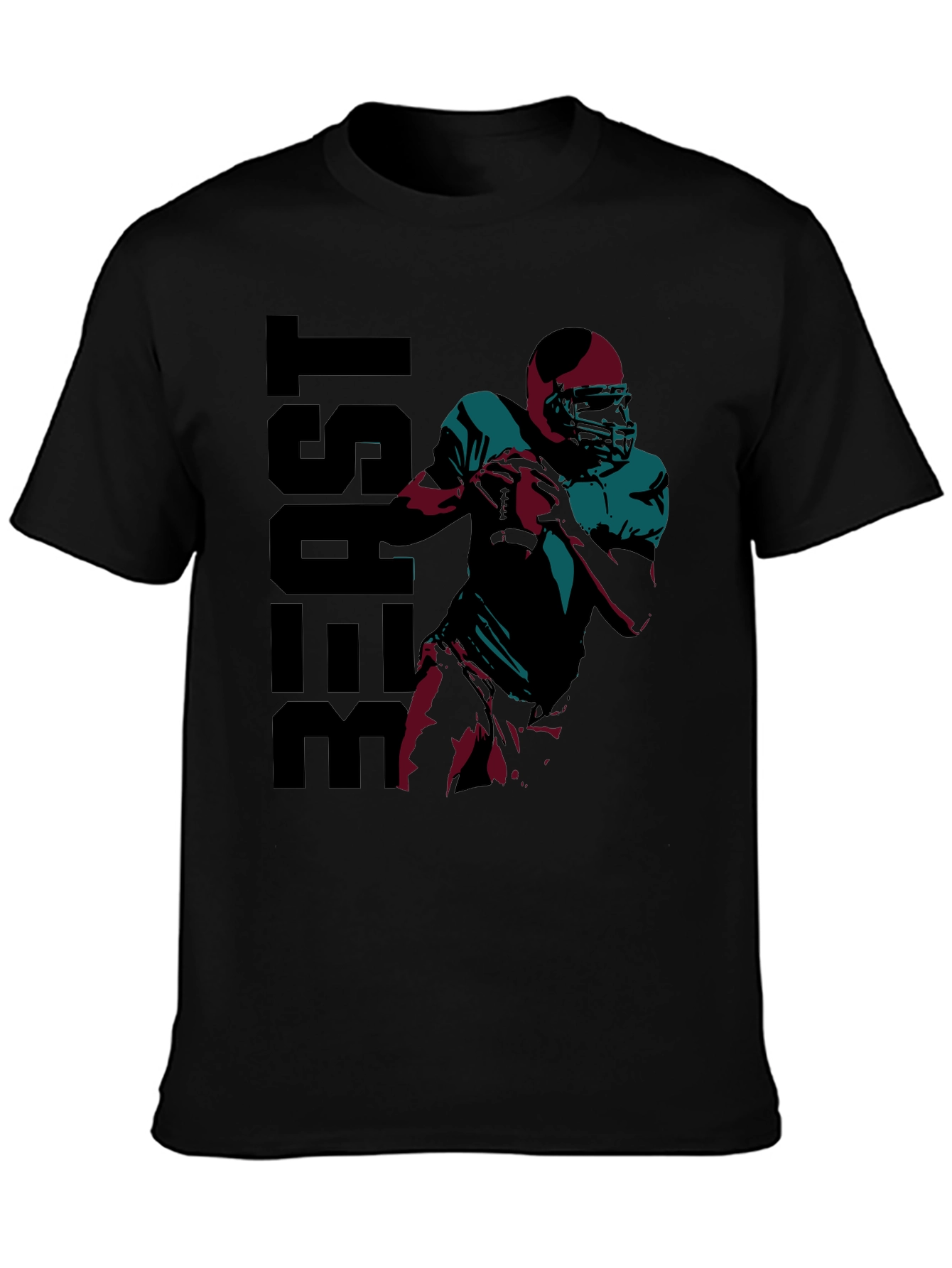 Beast Football Player Graphic T-Shirt