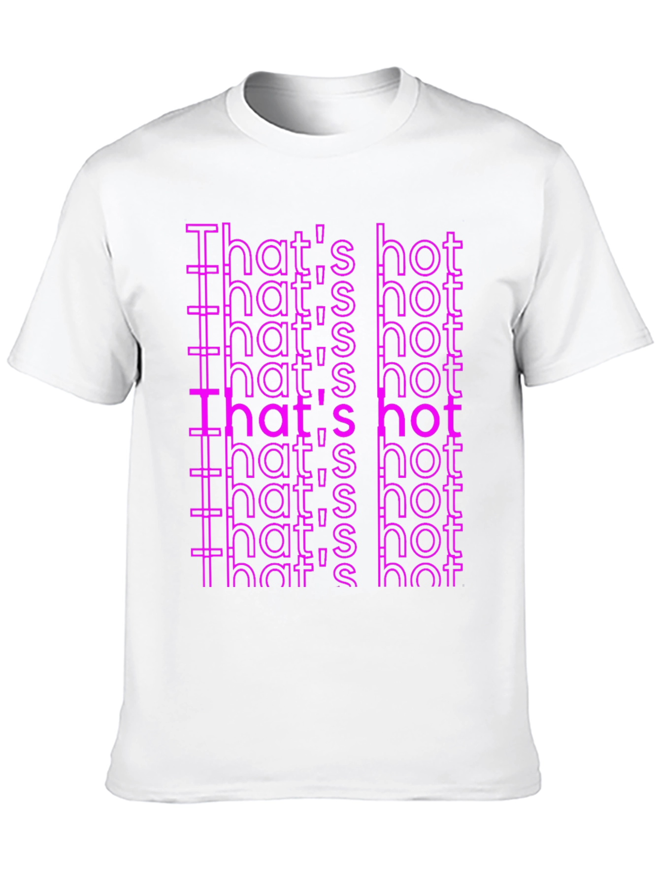 Thats Hot Printed Graphic Tee - Black
