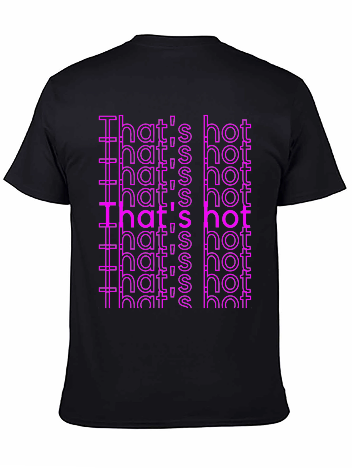 Thats Hot Printed Graphic Tee - Black