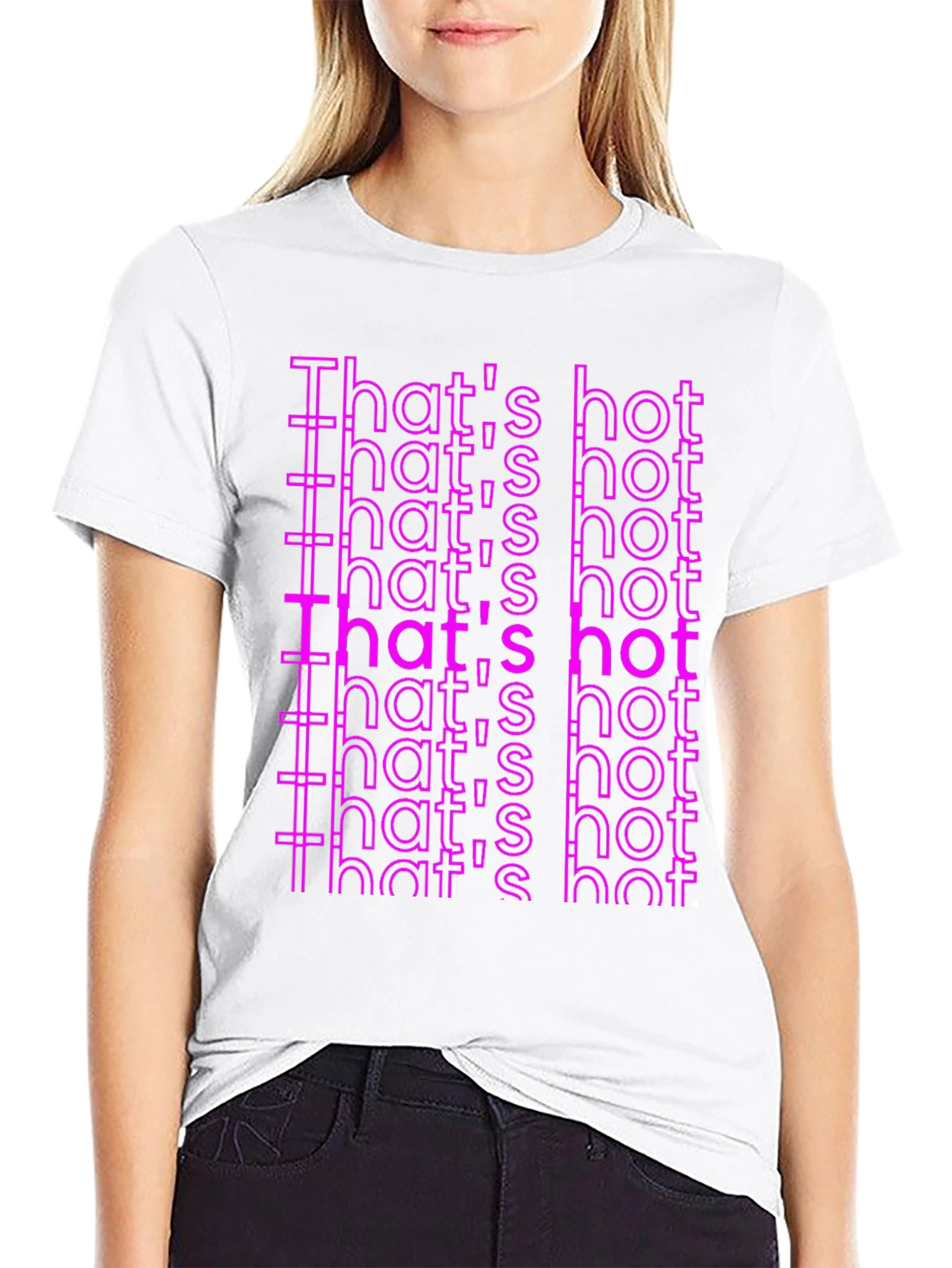 Thats Hot Printed Graphic Tee - Black