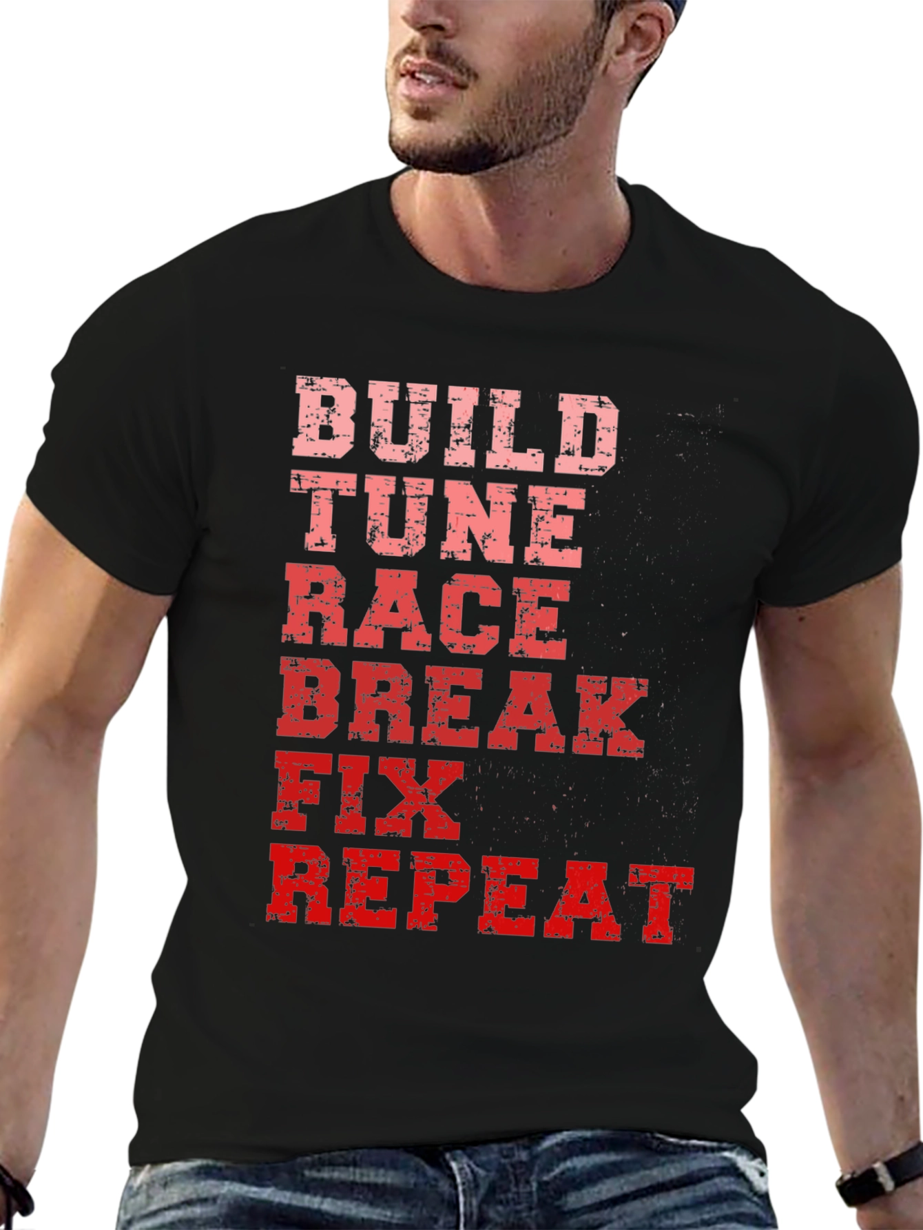 Build Tune Race Car Enthusiast T-Shirt
