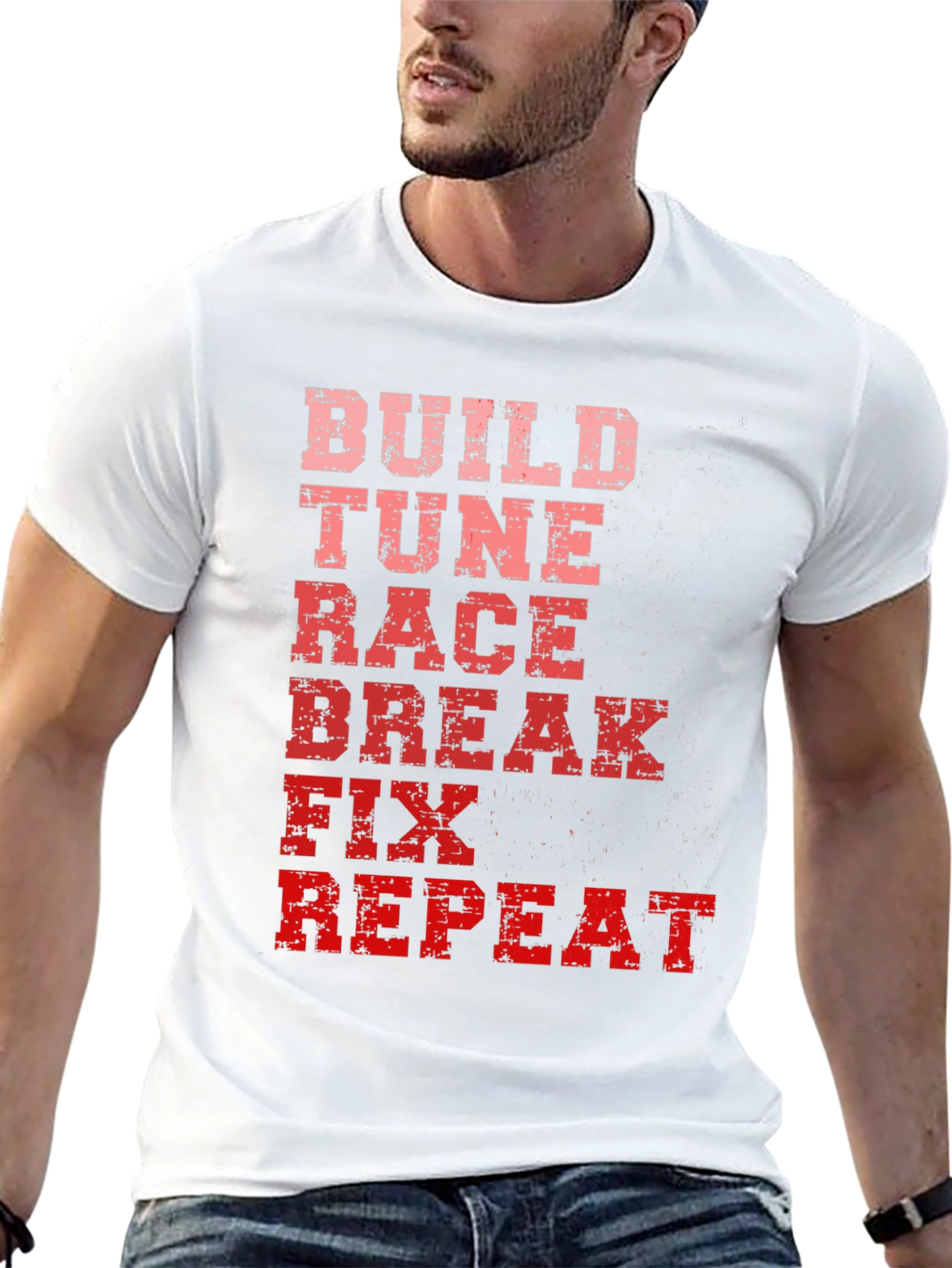 Build Tune Race Car Enthusiast T-Shirt
