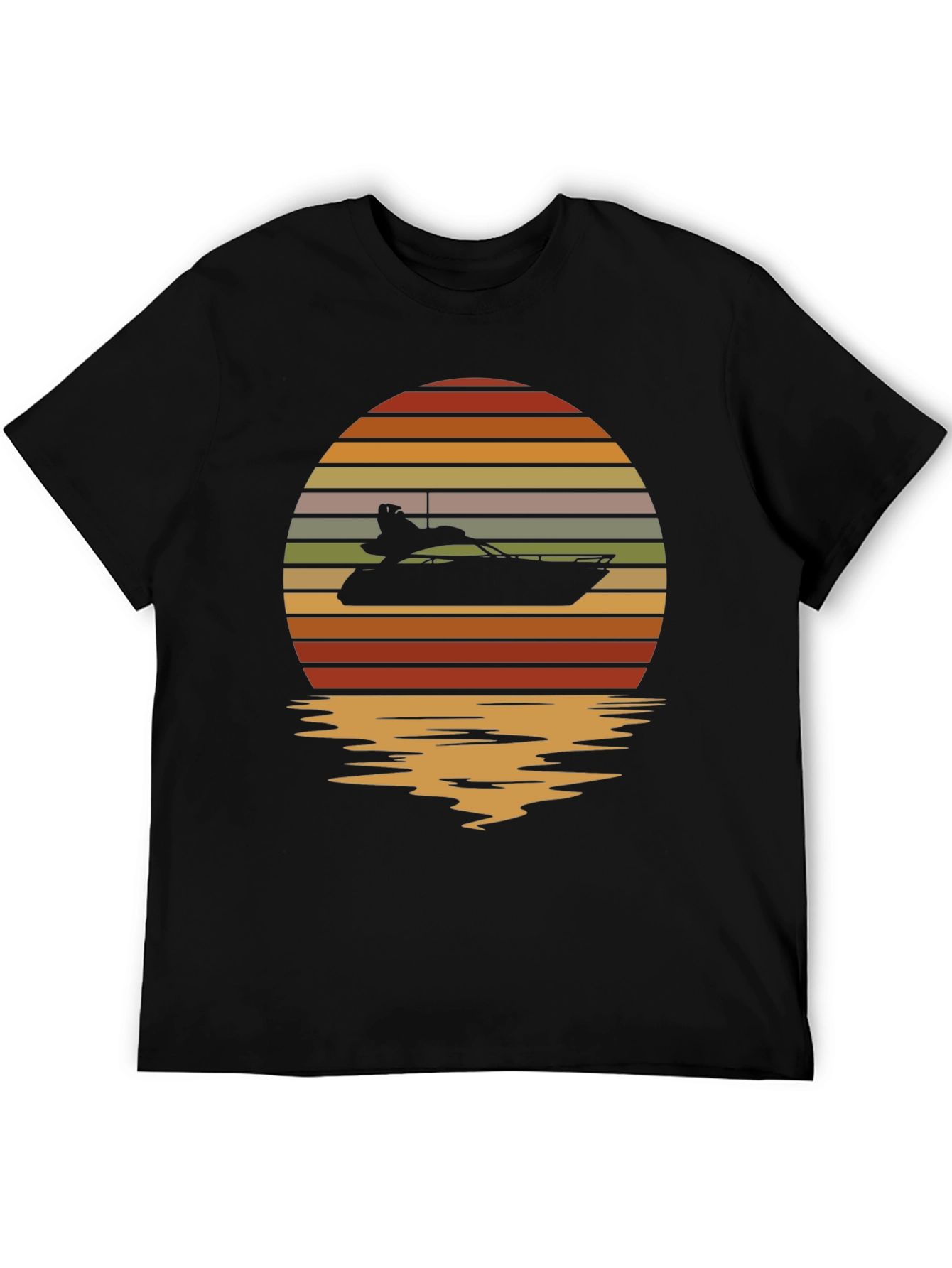 Sunset Yacht T-Shirt - Retro Boating Tee
