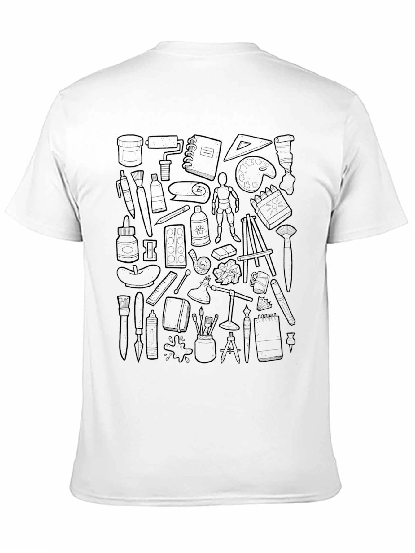 Artists Tool Pattern Black Tee
