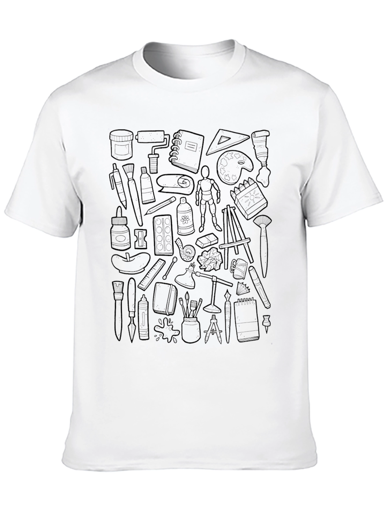Artists Tool Pattern Black Tee