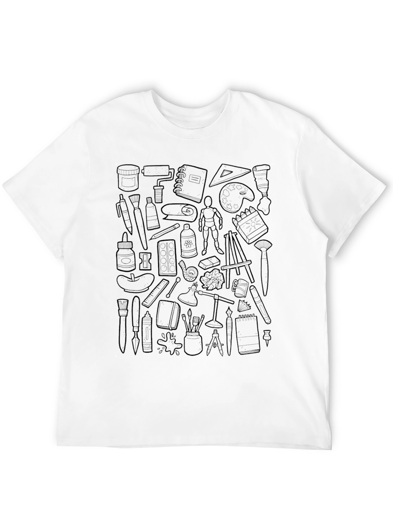 Artists Tool Pattern Black Tee