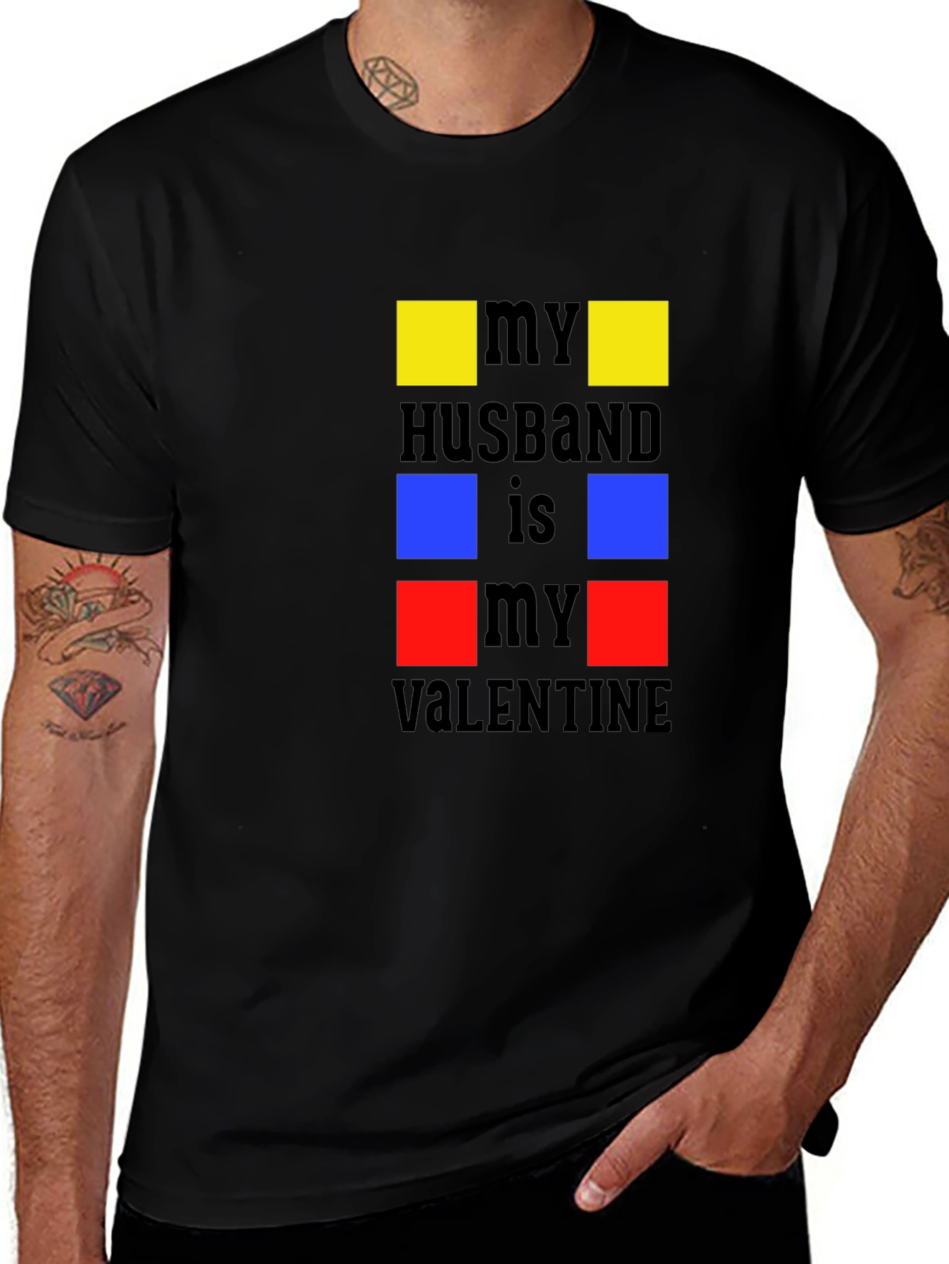 My Husband is My Valentine Graphic T-Shirt