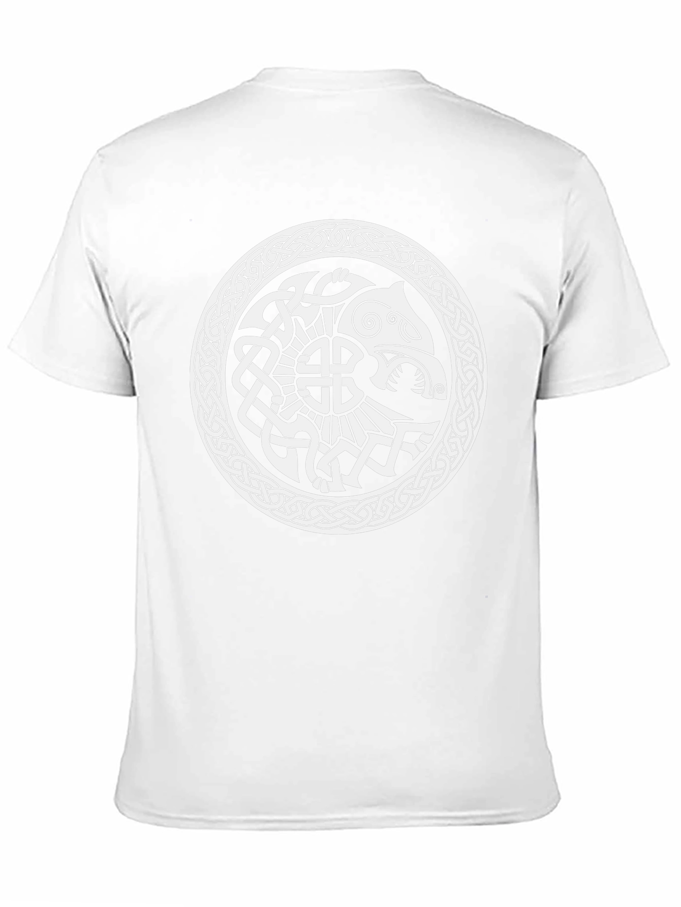 Celtic Knot Wolf Design Black T-Shirt
