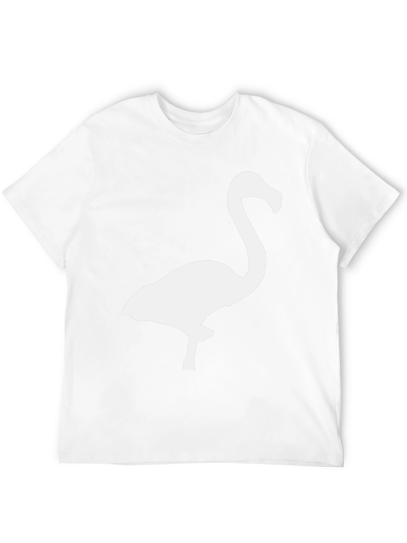 Black T-Shirt with Flamingo Graphic
