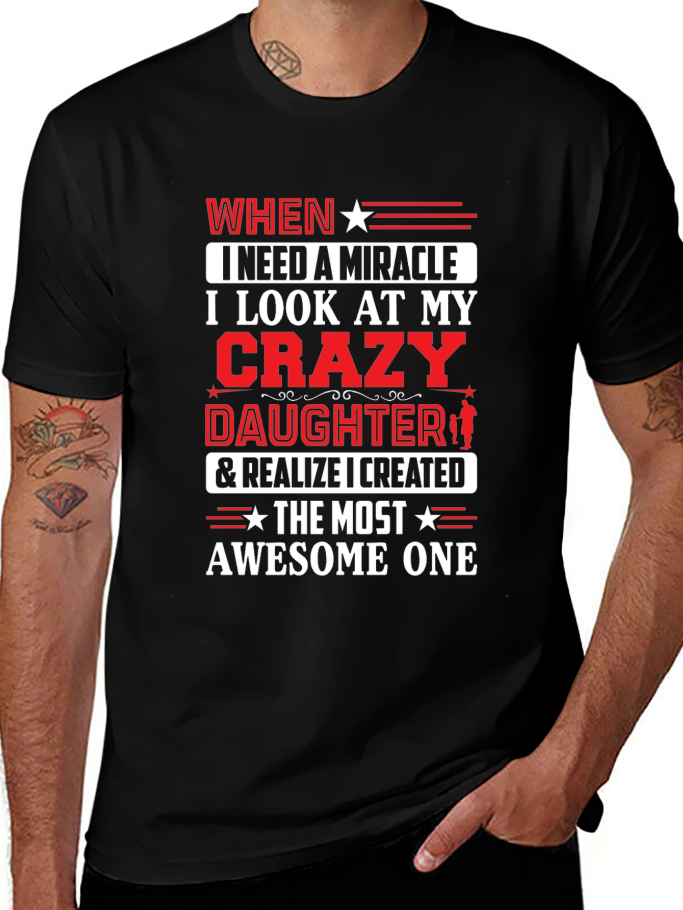 Crazy Daughter T-Shirt - Dads Miracle