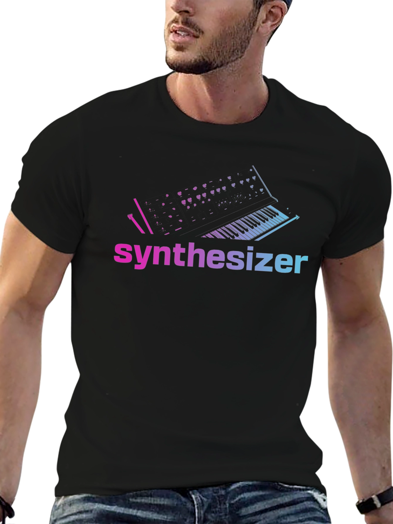 Synthesizer T-Shirt - Gradient Synth Design