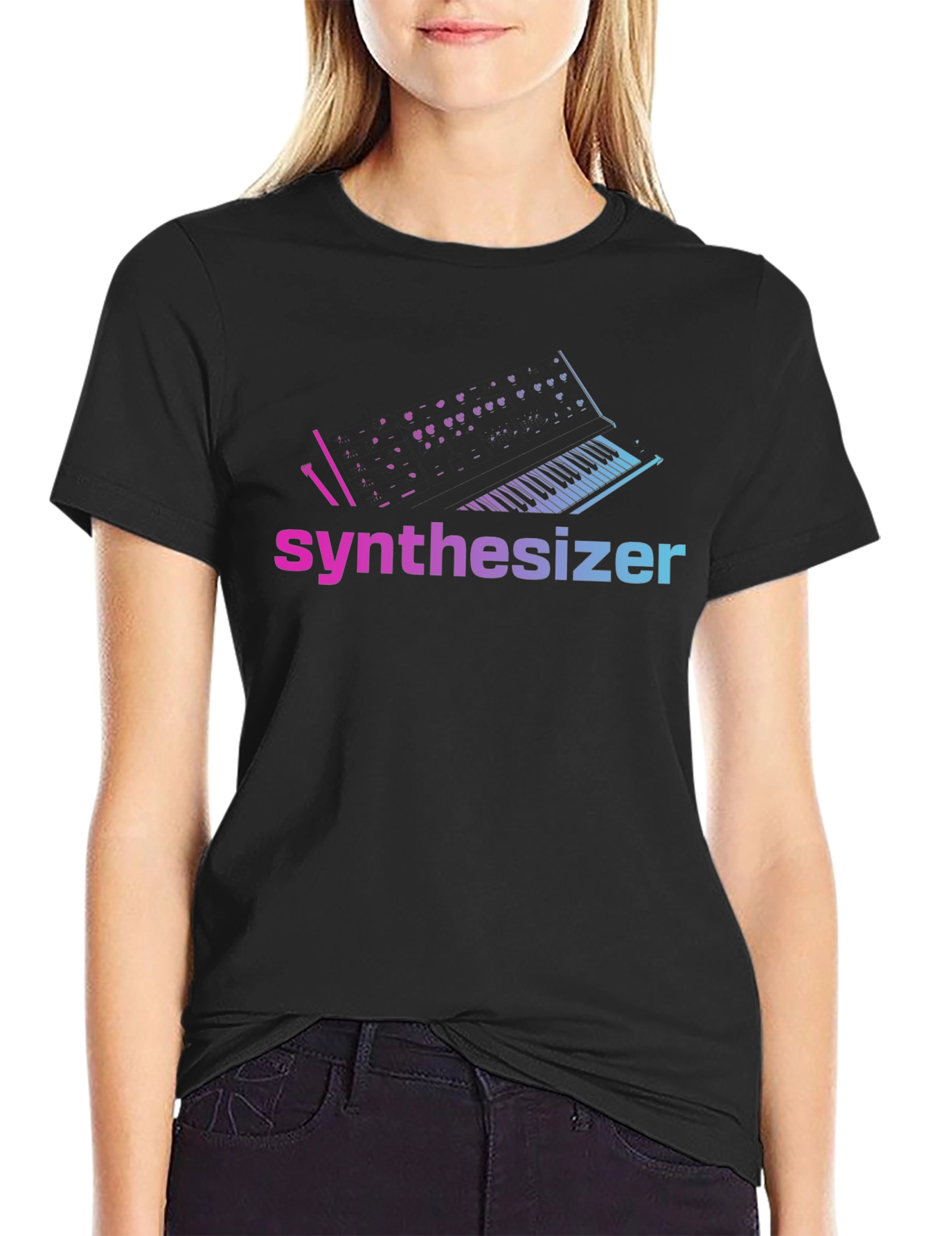 Synthesizer T-Shirt - Gradient Synth Design