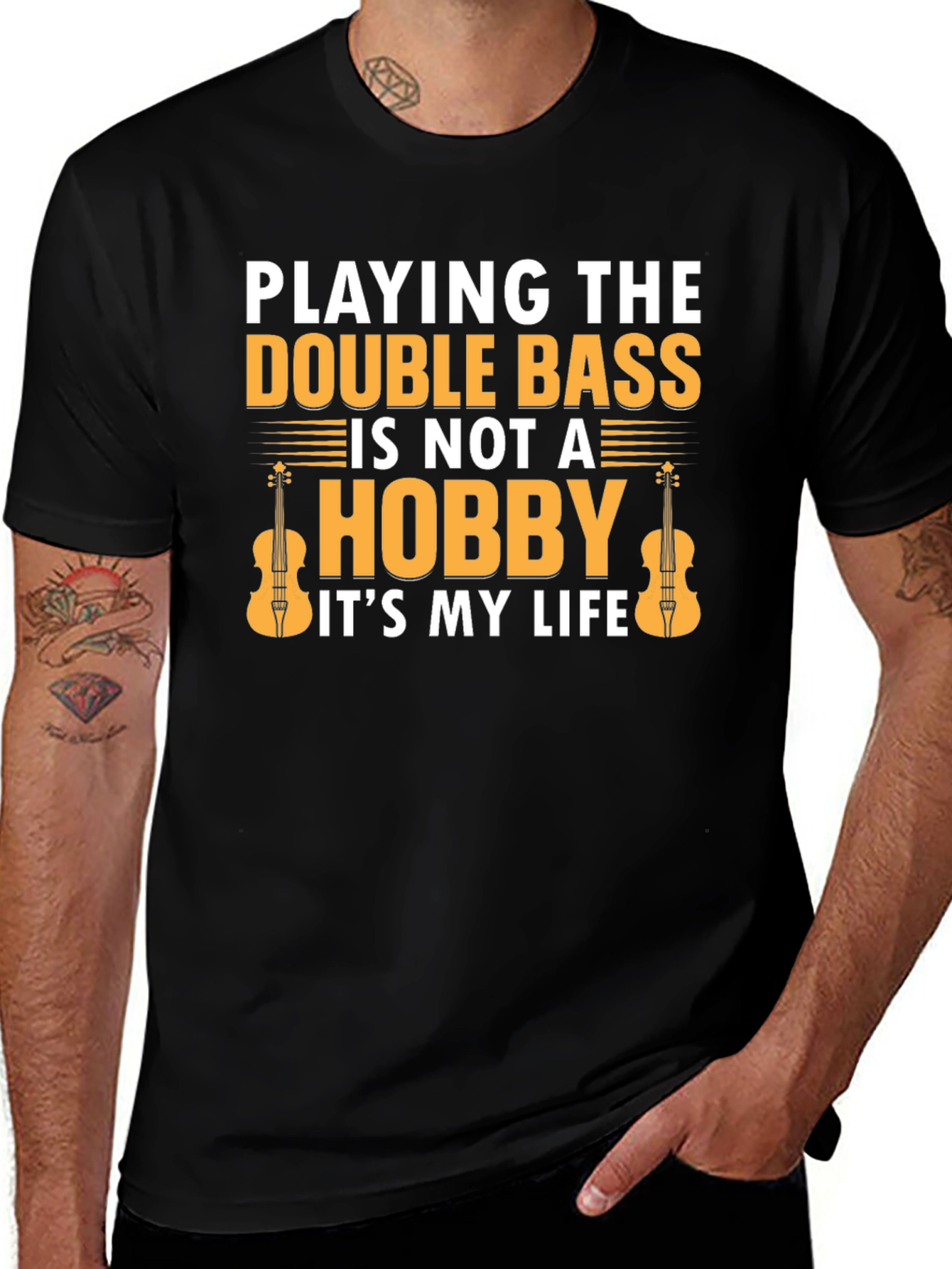 Double Bass Player T-Shirt - Its My Life!
