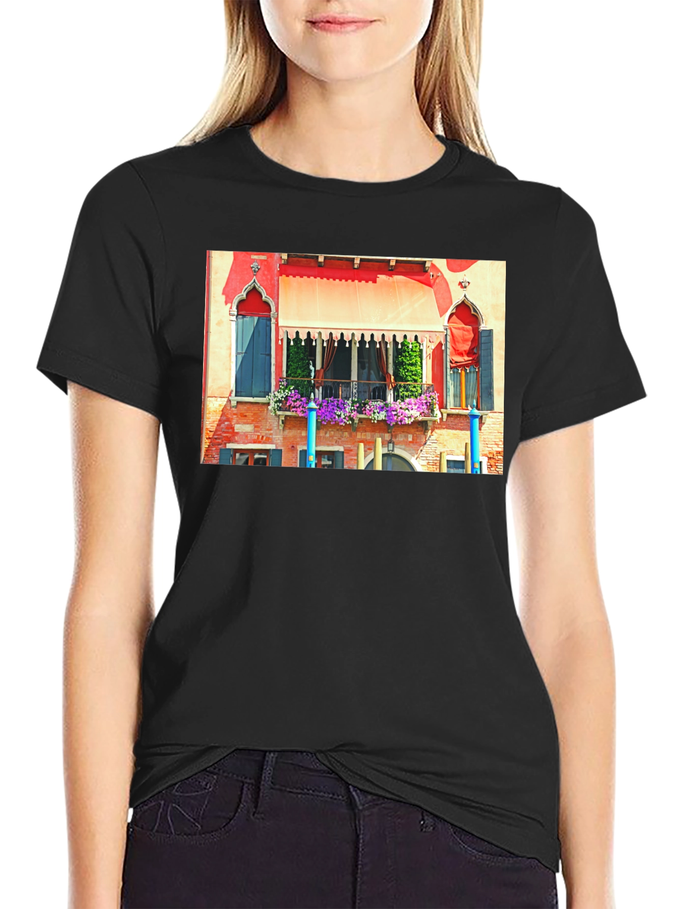 Venice Balcony Art T-Shirt