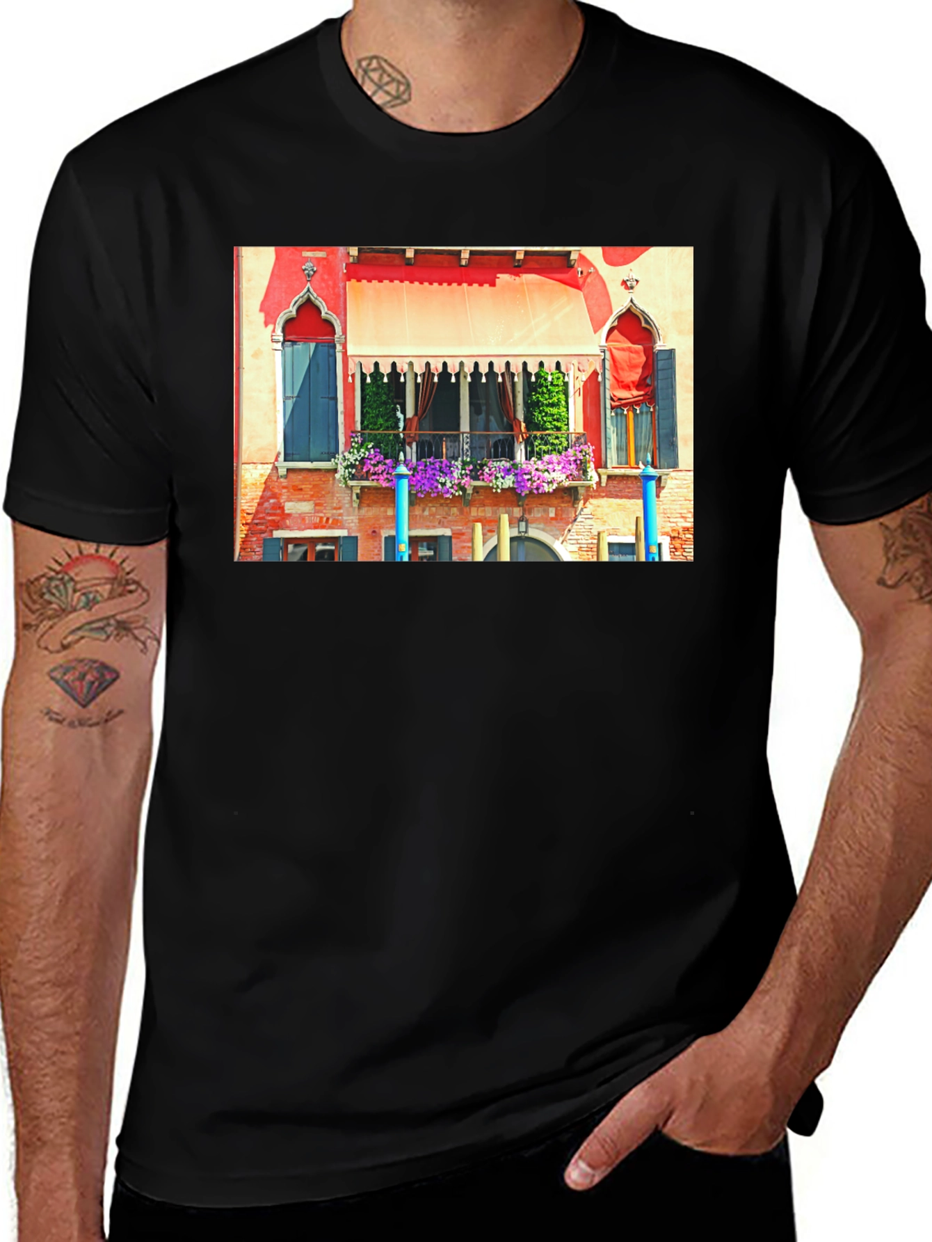 Venice Balcony Art T-Shirt