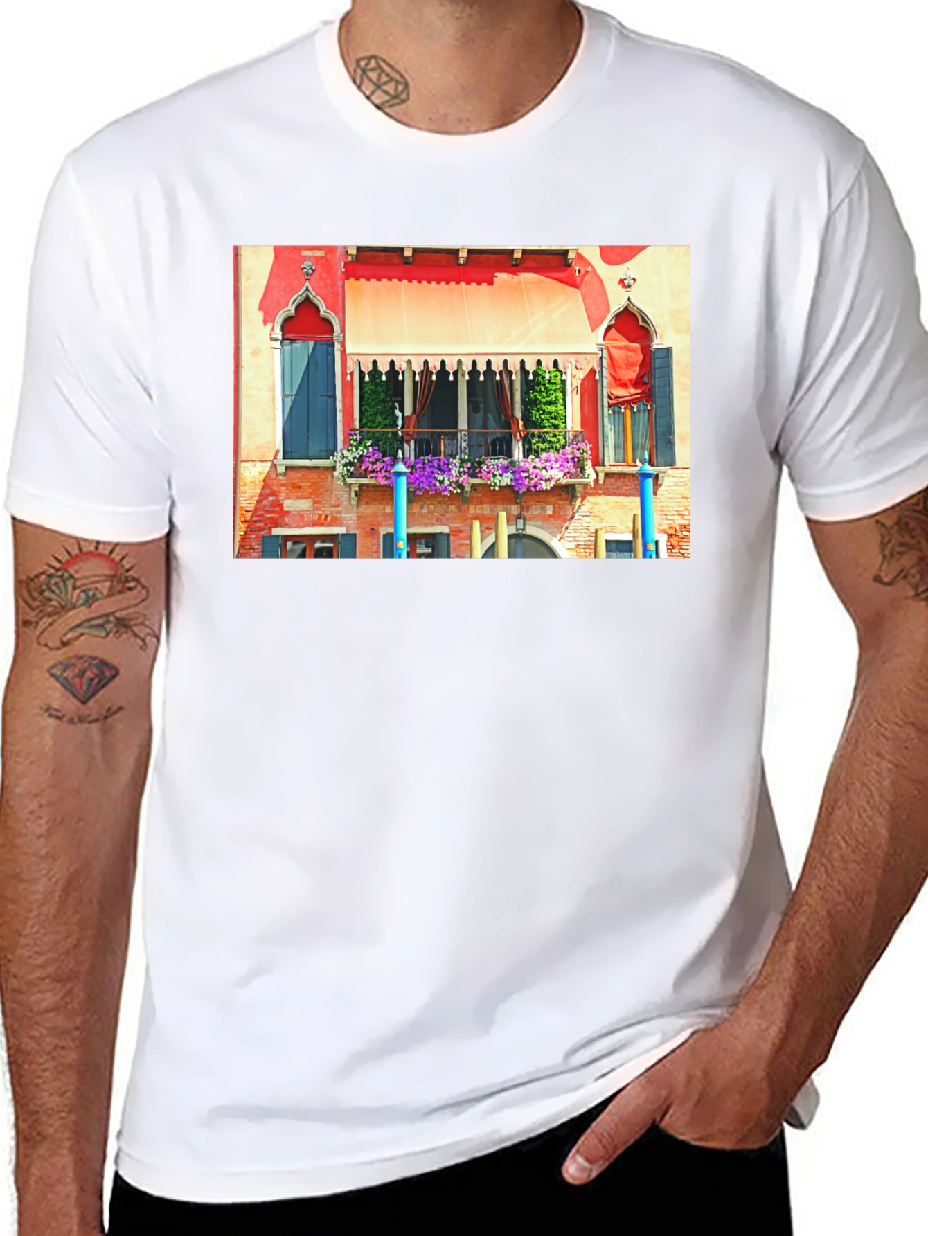 Venice Balcony Art T-Shirt