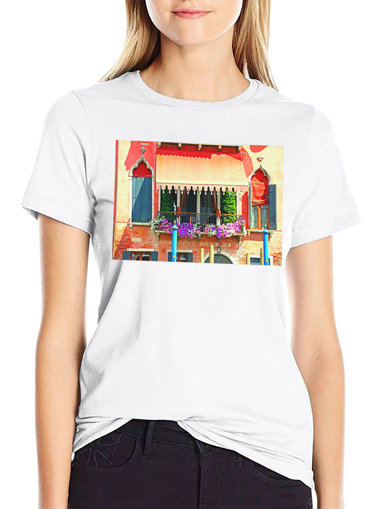 Venice Balcony Art T-Shirt