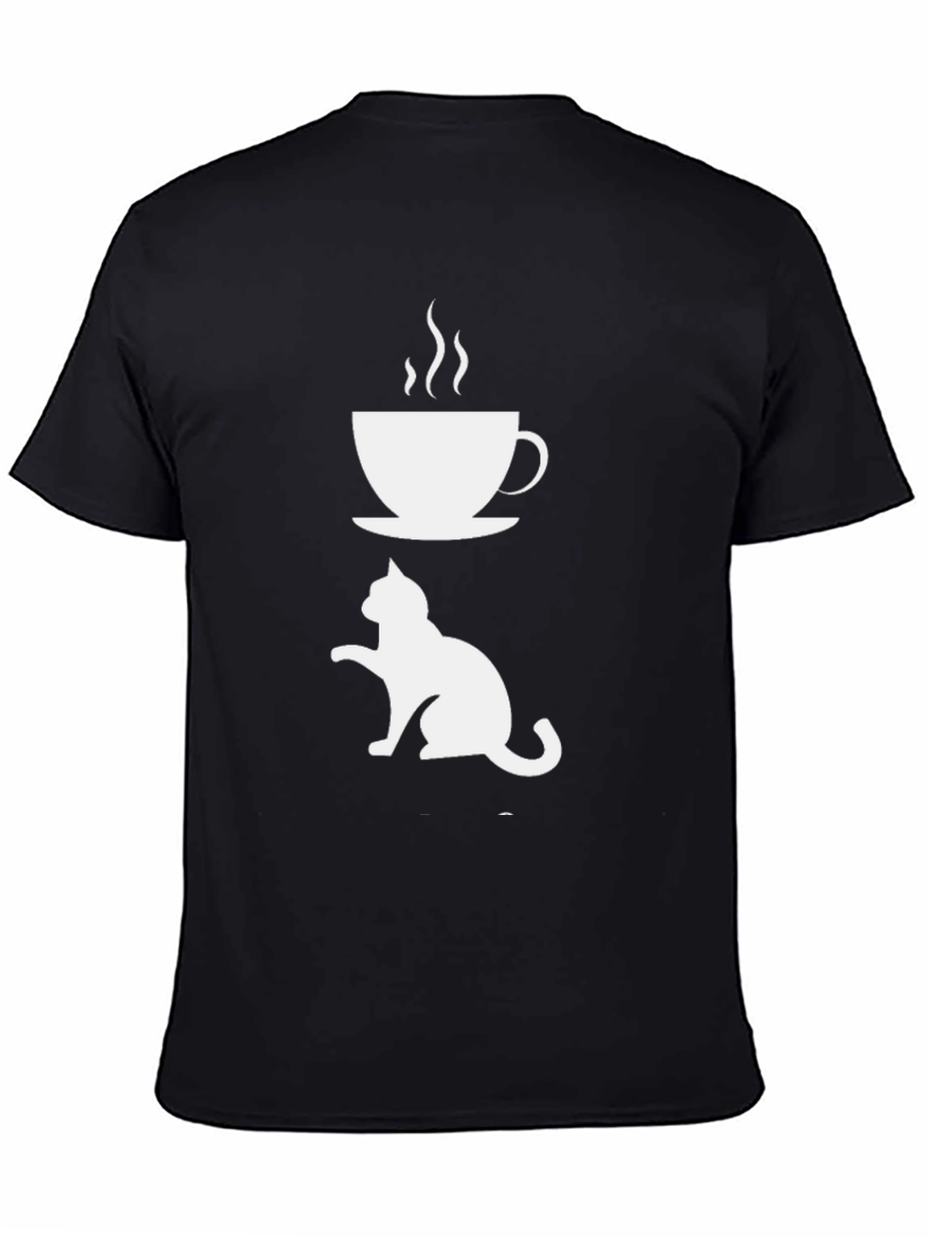 Cat & Coffee T-Shirt - Cool Graphic Tee