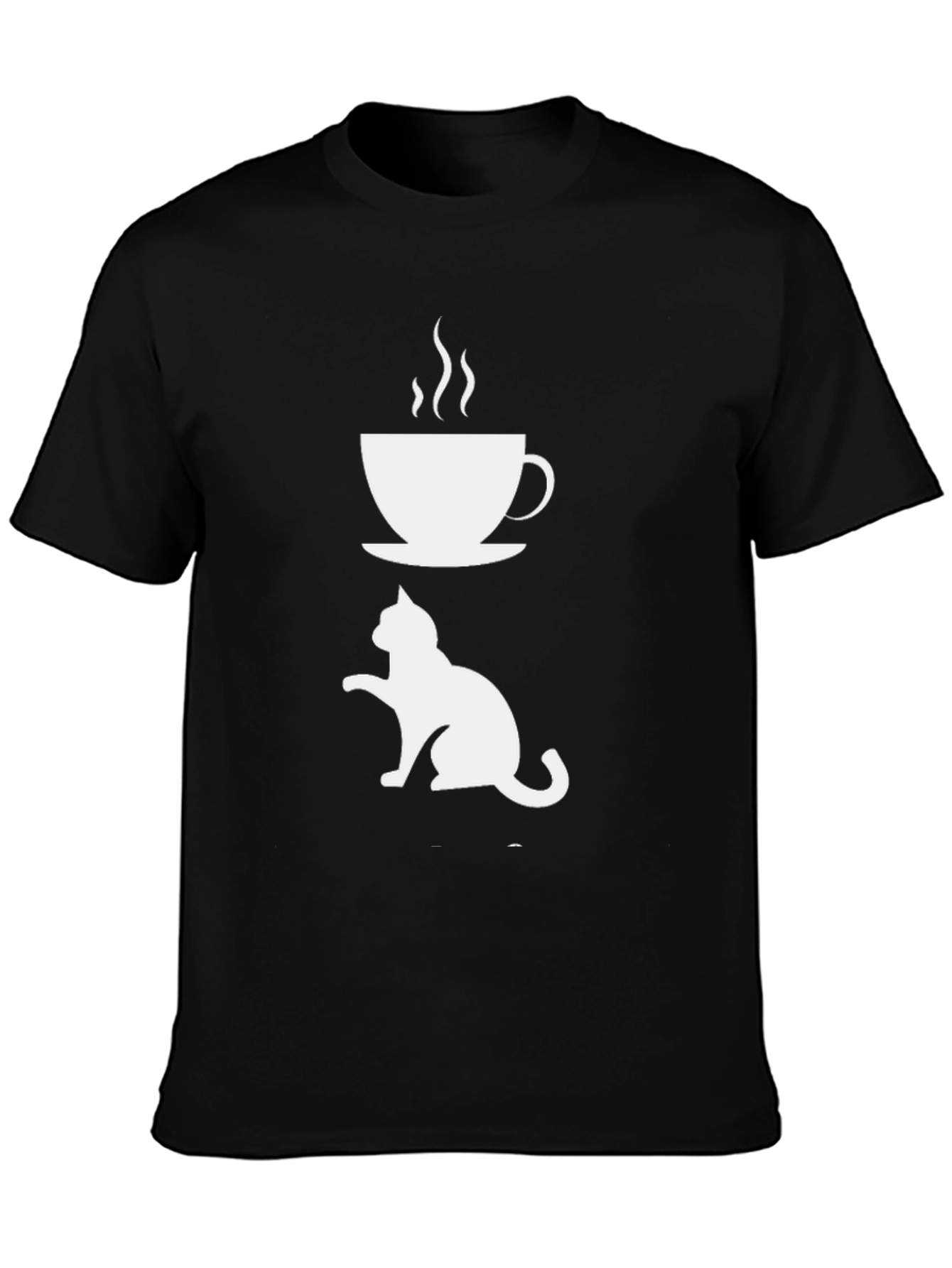 Cat & Coffee T-Shirt - Cool Graphic Tee