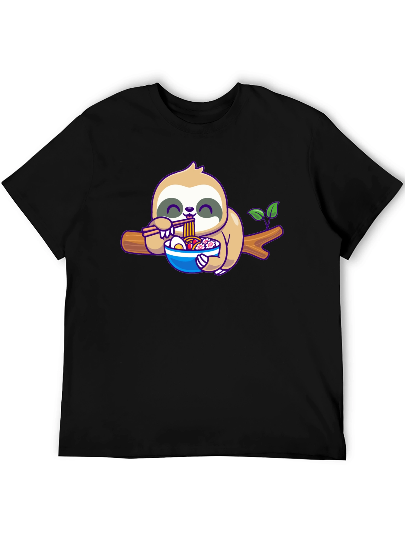 Sloth Ramen T-Shirt: Cute Cartoon Animal Tee