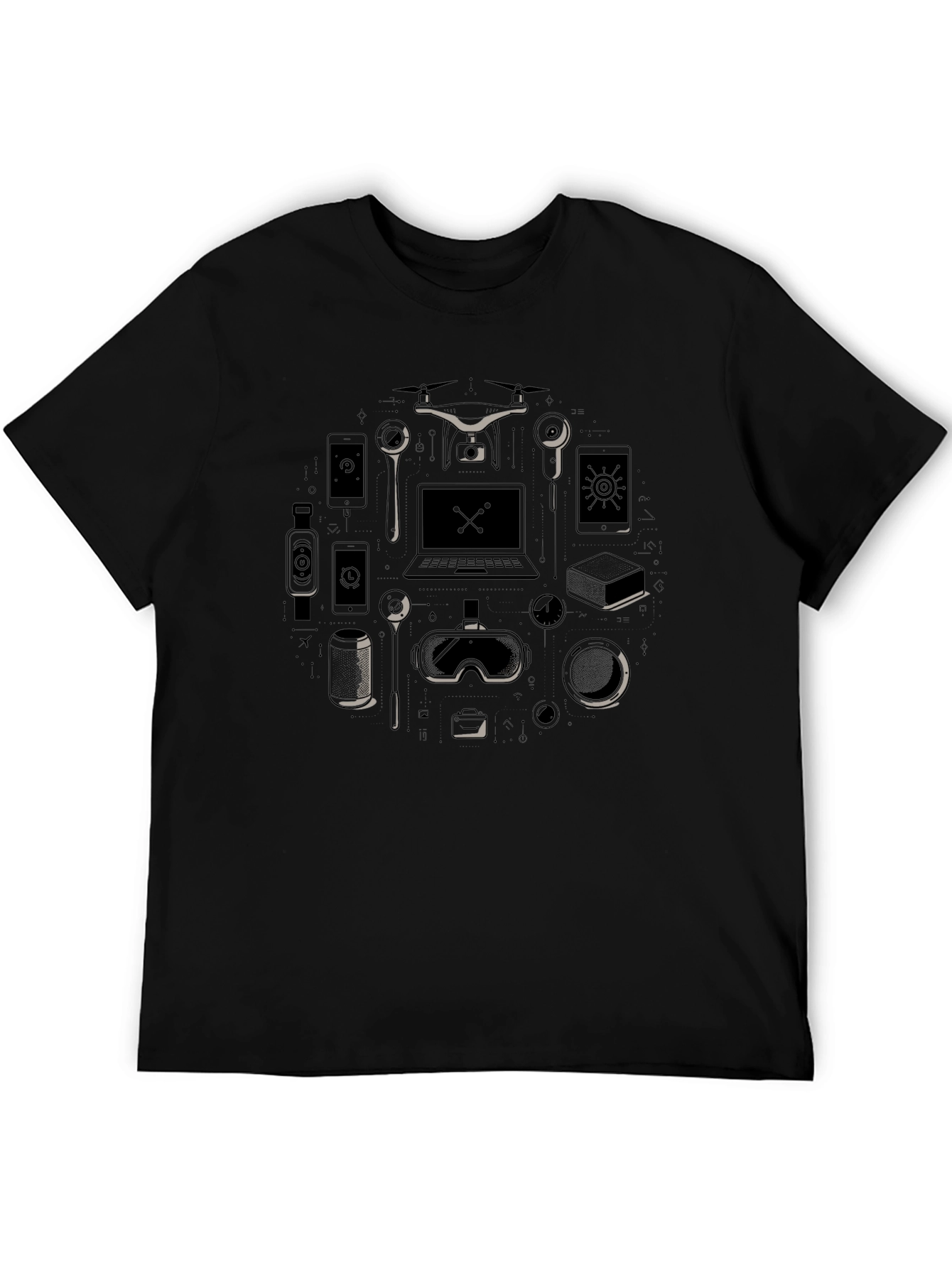 Tech Gadget T-Shirt - Modern Lifestyle Design
