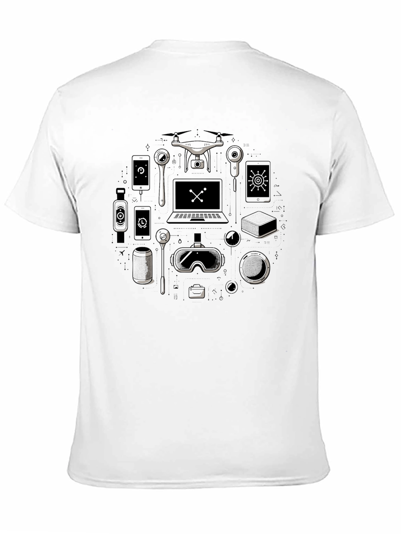 Tech Gadget T-Shirt - Modern Lifestyle Design