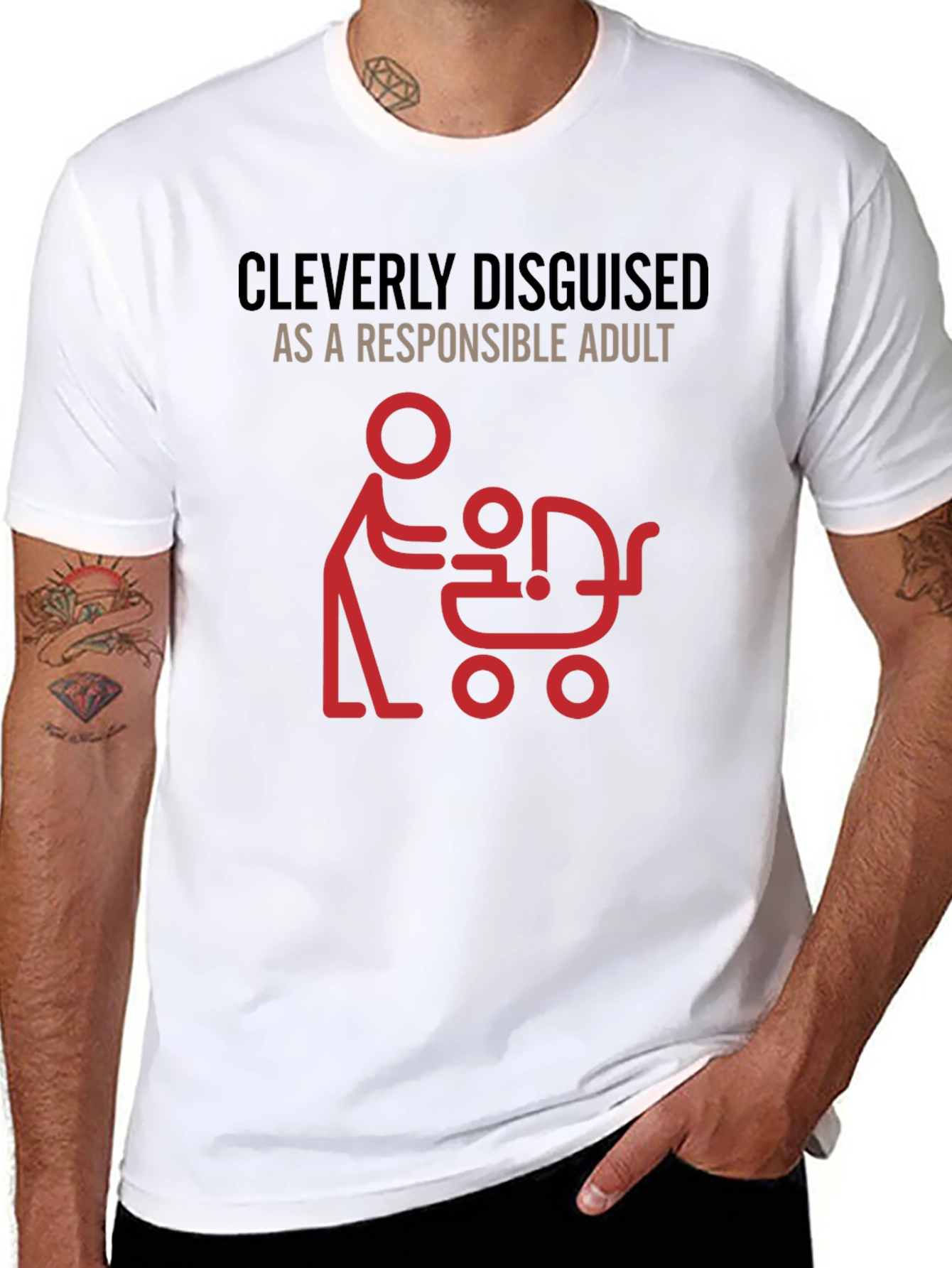 Cleverly Disguised Dad Graphic T-Shirt