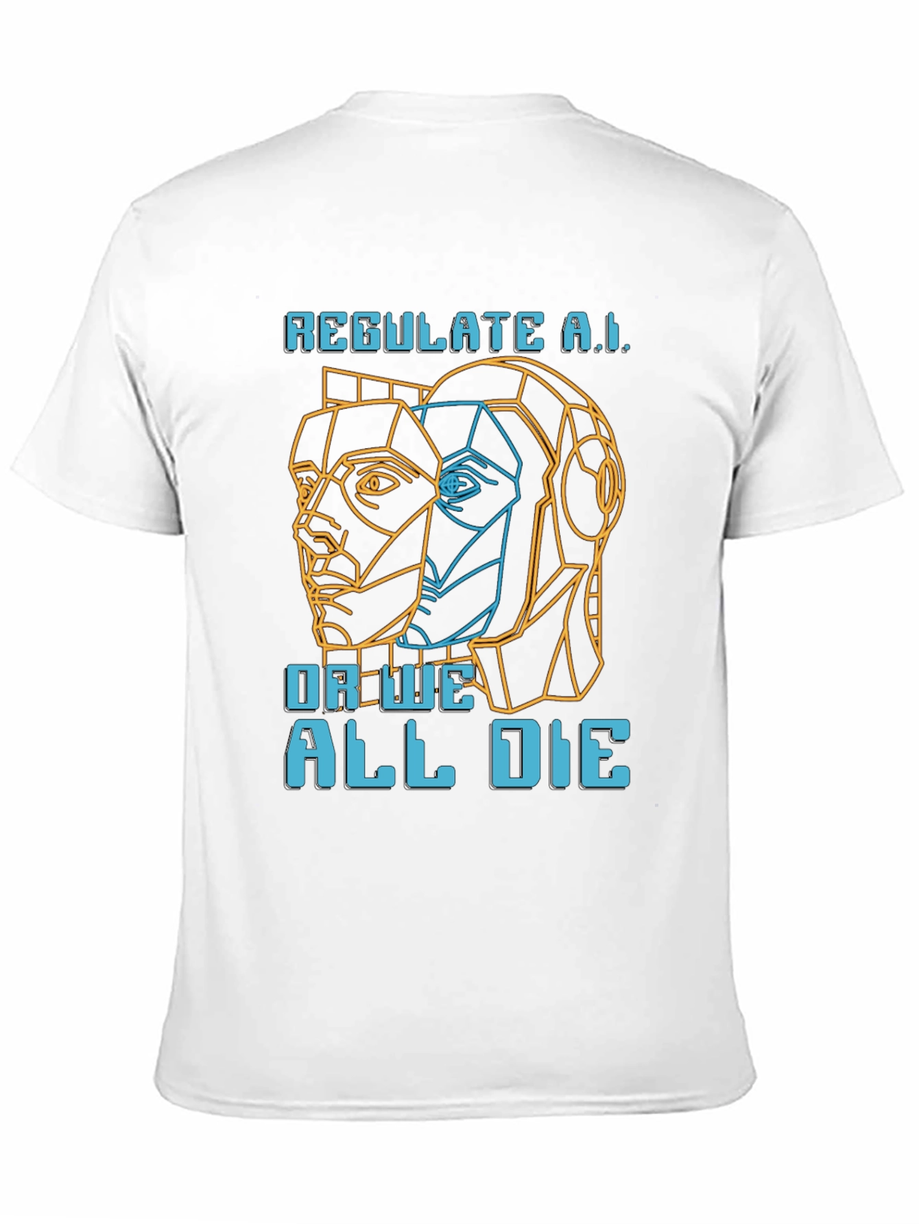 Regulate AI Graphic Tee - Black Crew Neck