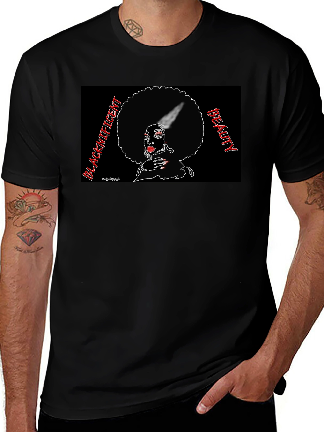 Blacknificent Beauty Graphic T-Shirt