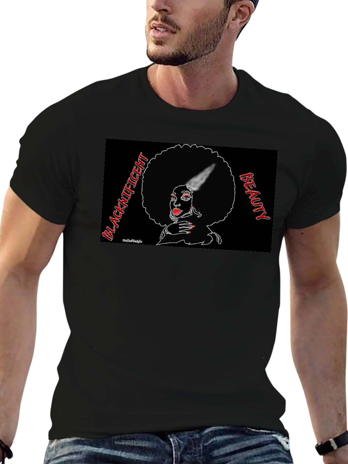 Blacknificent Beauty Graphic T-Shirt