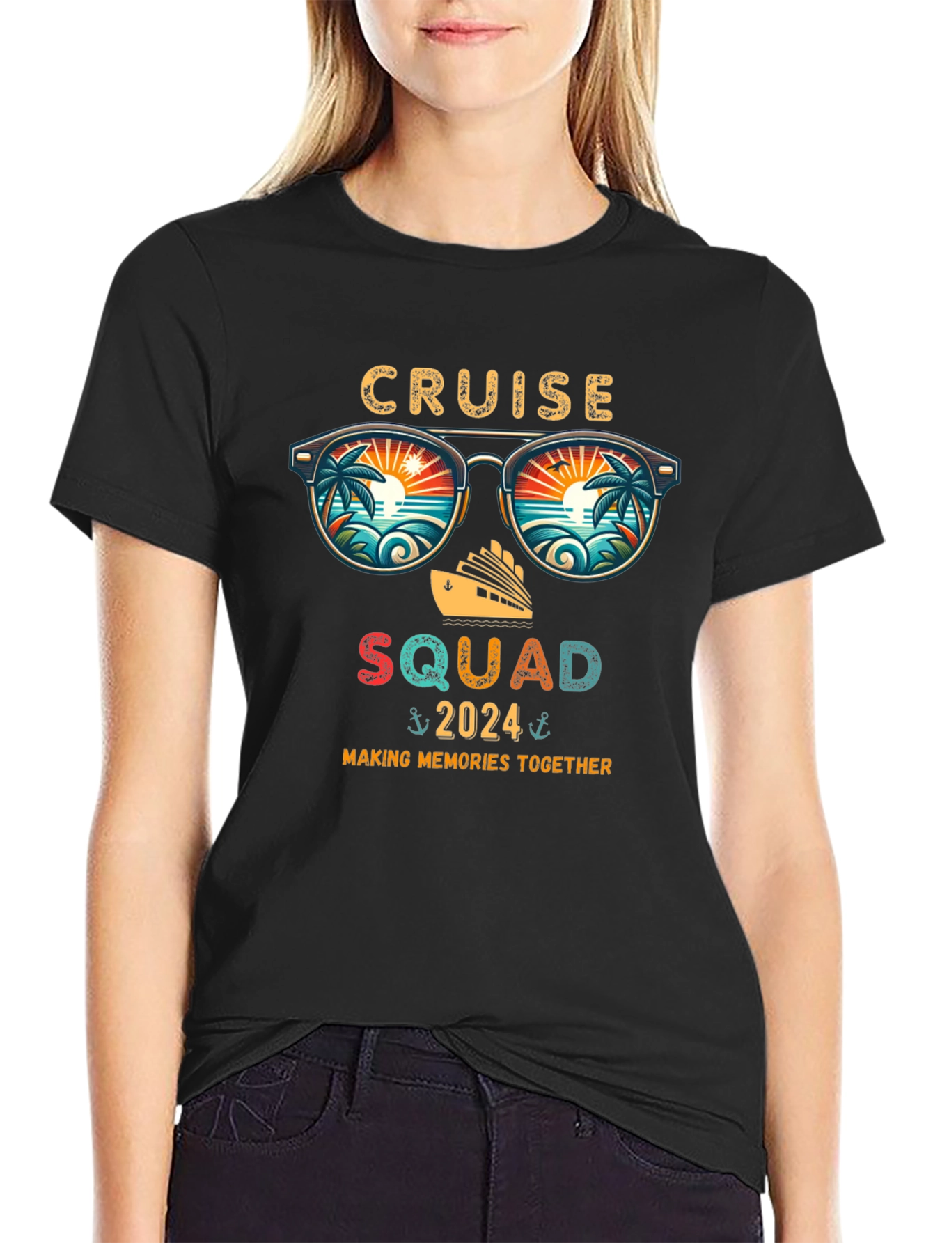 Cruise Squad 2024 Black T-Shirt