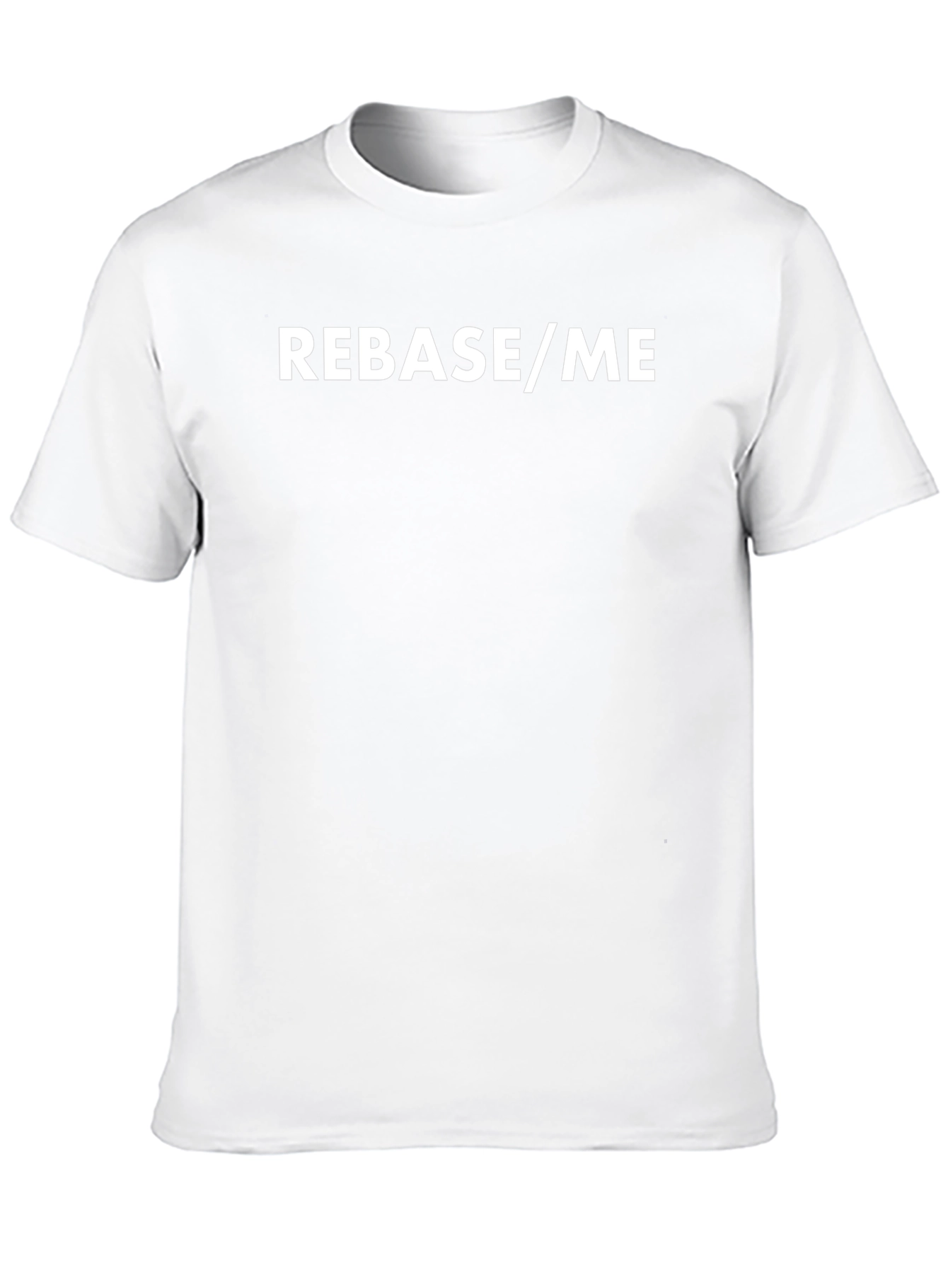 Rebase/Me Black T-Shirt - Coding Humor Tee