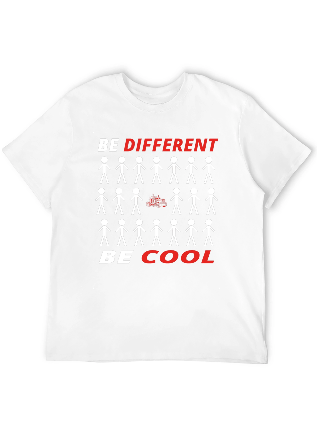 Be Different Be Cool Graphic Tee - Black