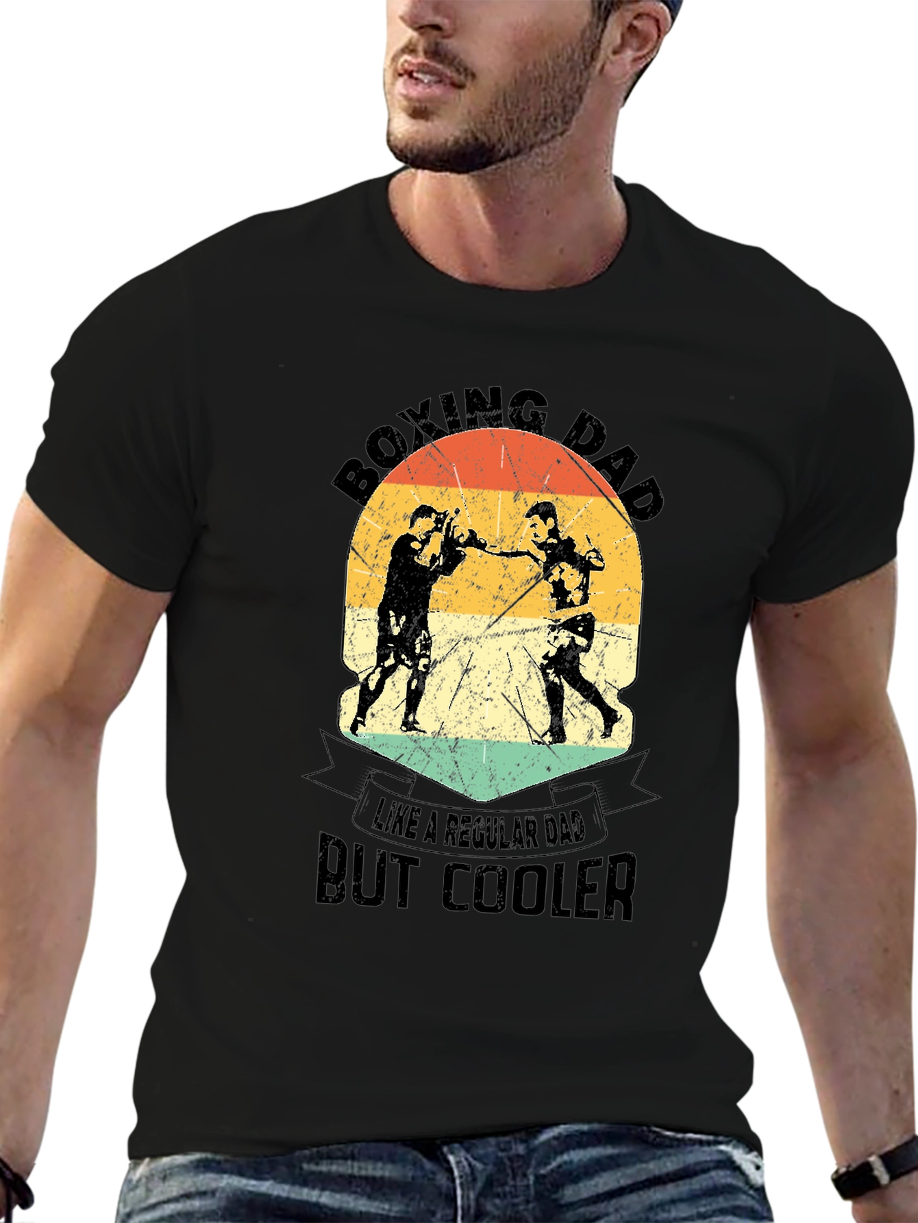 Boxing Dad T-Shirt - Cool Fathers Day Gift