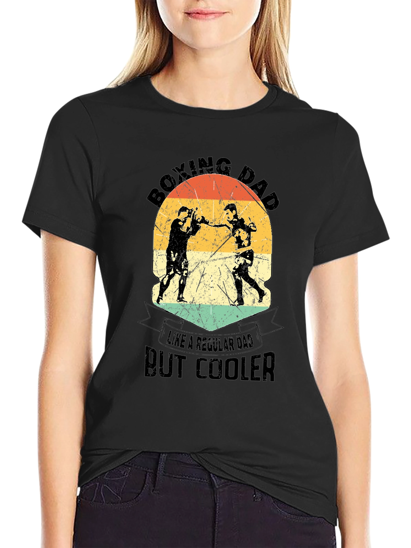 Boxing Dad T-Shirt - Cool Fathers Day Gift