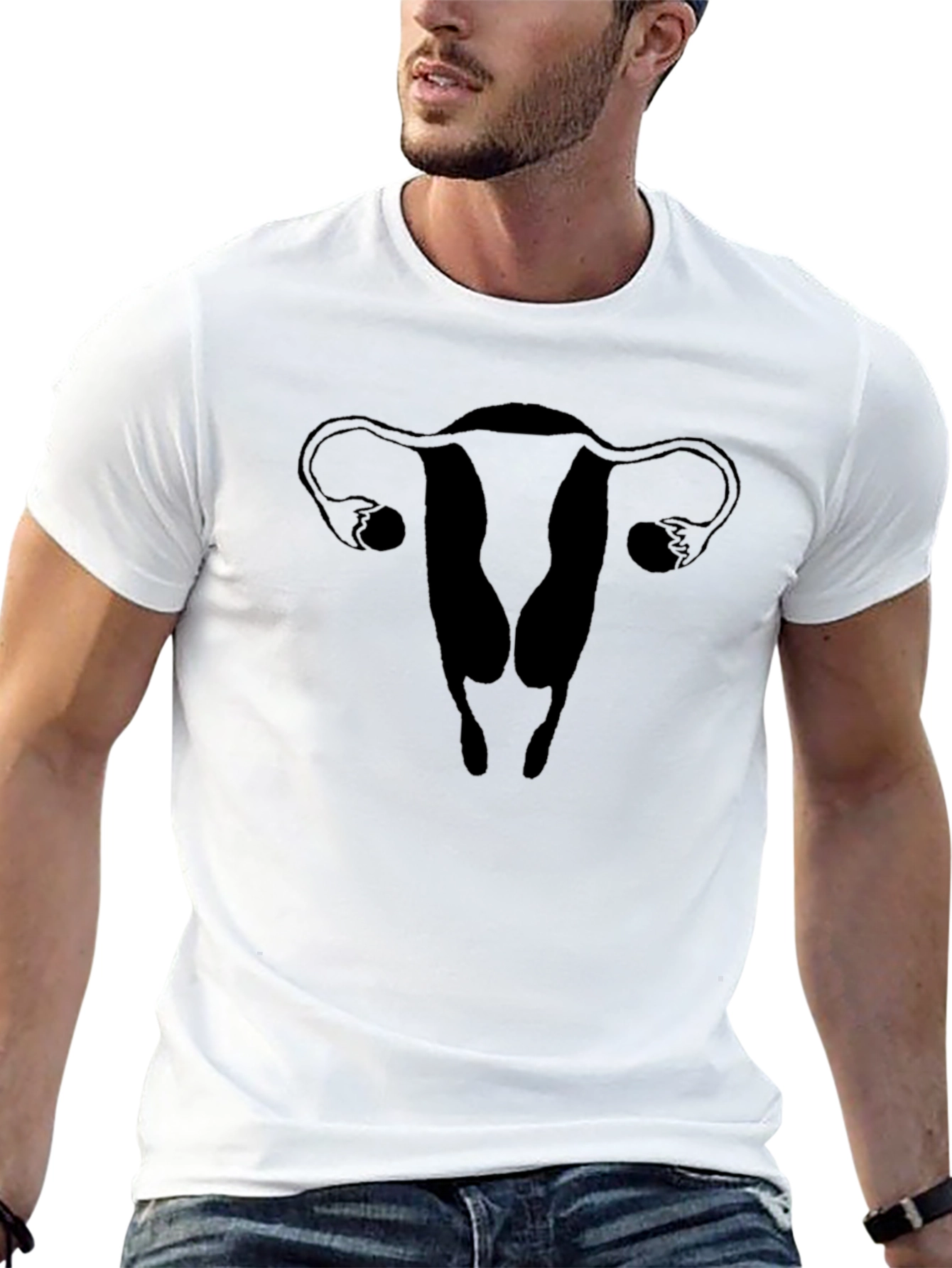 Uterus Graphic Tee - Black Unisex Shirt